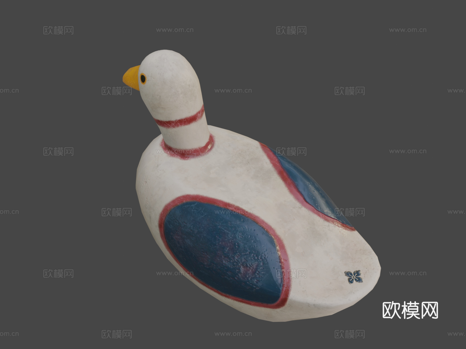 粘土鸭3d模型