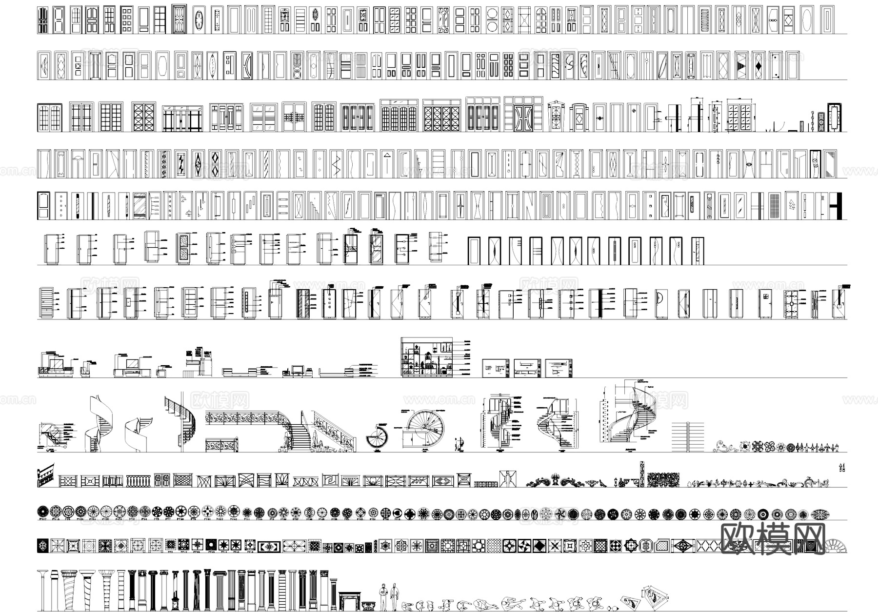 室内工装家装综合CAD图库cad施工图