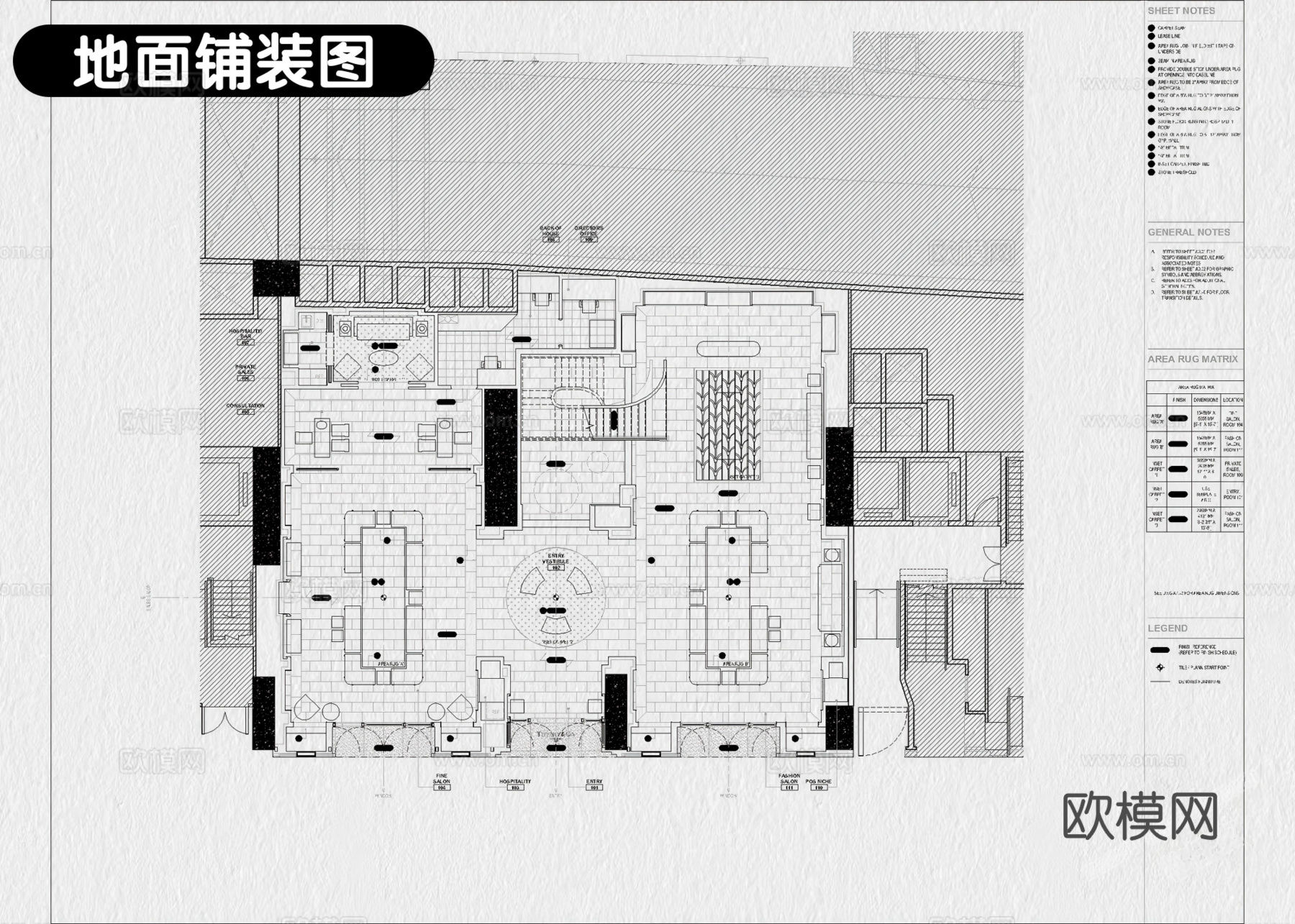 9套珠宝店首饰店黄金店专卖店CAD施工图附效果图cad施工图