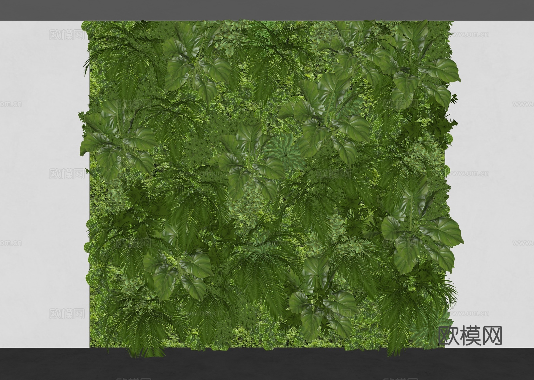 植物墙 植物背景墙 植物装饰墙 绿植墙 垂挂植物 绿植 室内su模型