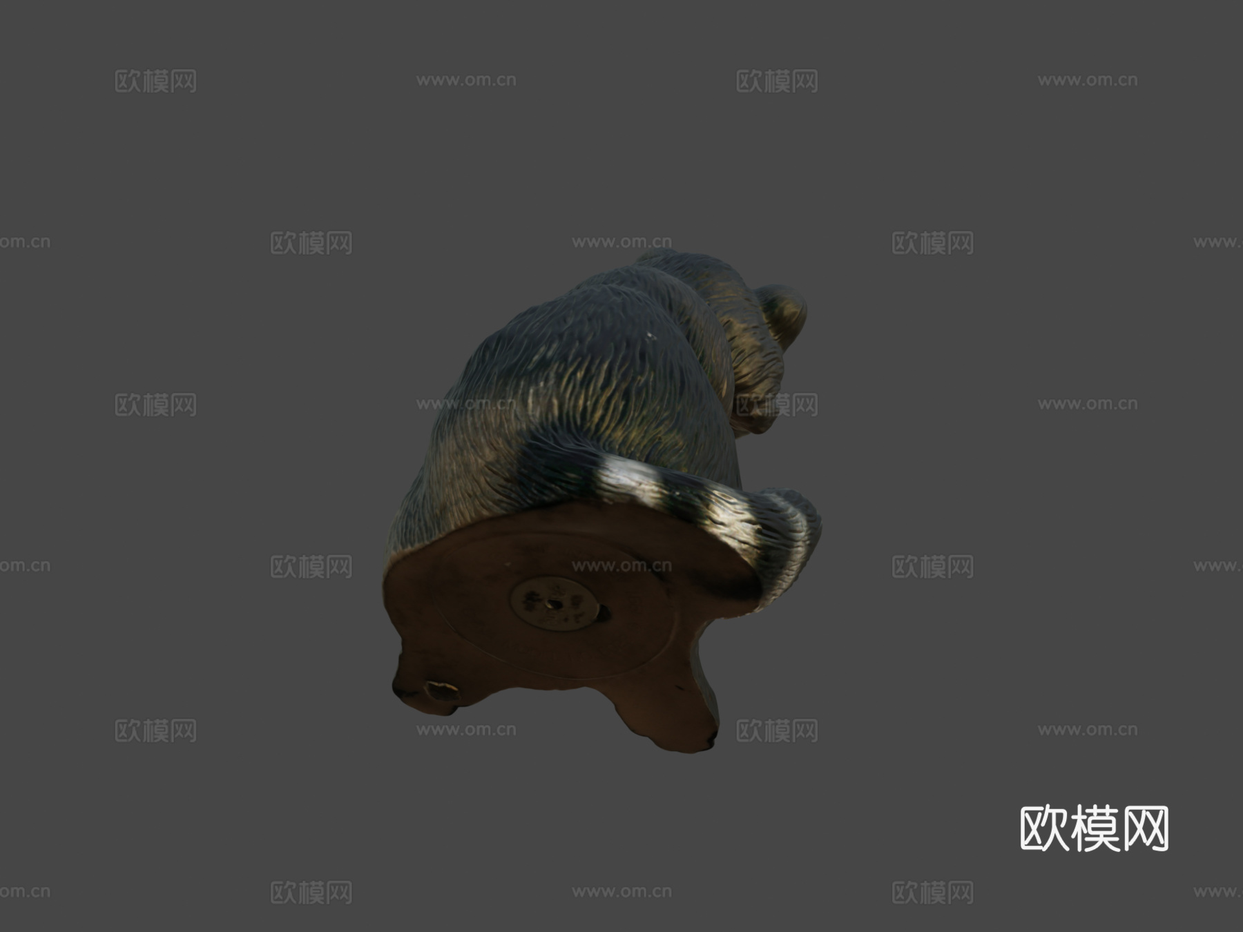 花园浣熊3d模型下载（渲染图5）