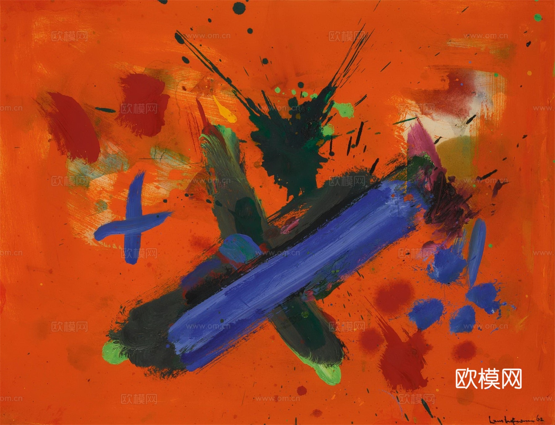 霍夫曼抽象绘画,现代世界名画74