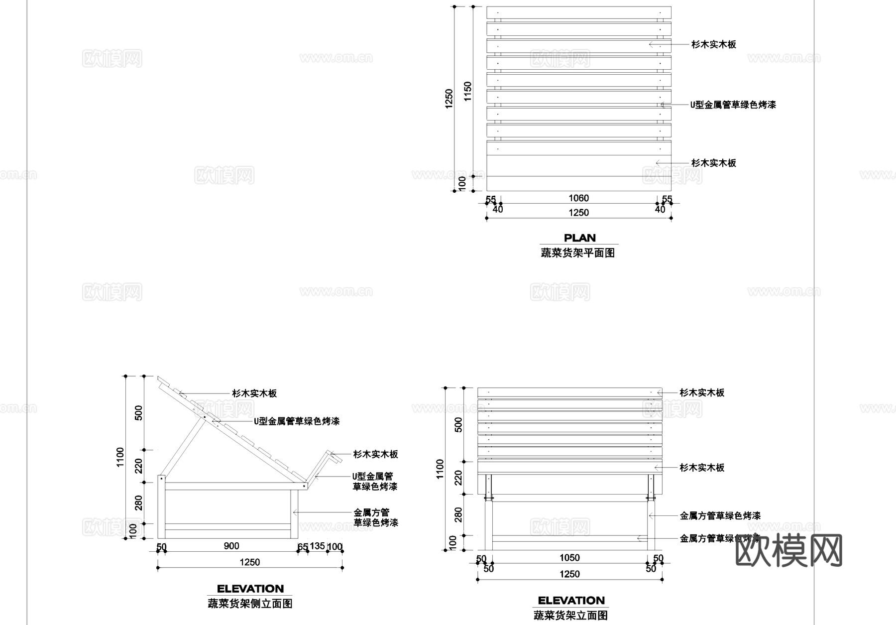 超市货架蔬果架收款机闸机大样详图CAD施工图cad施工图