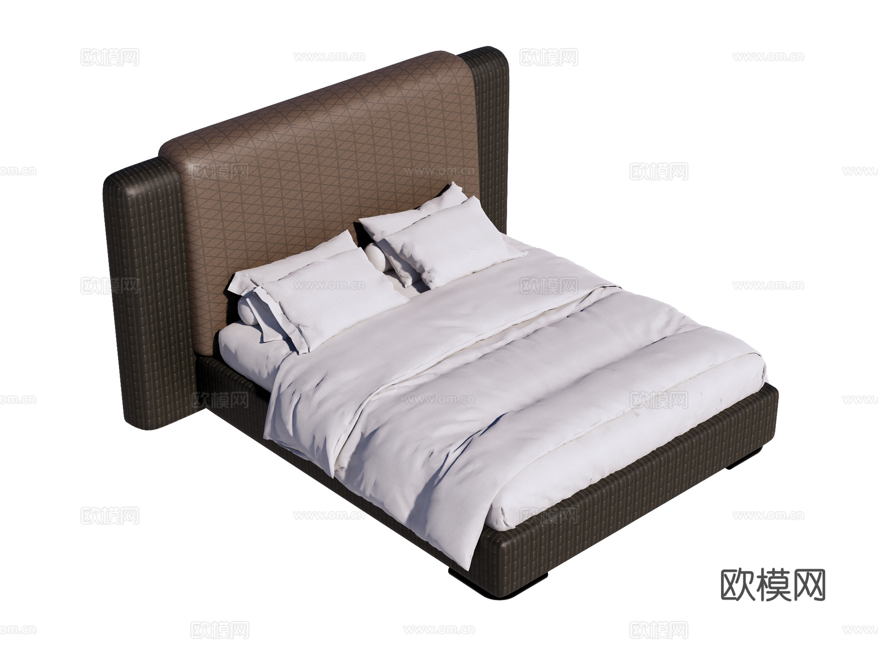 床 双人床 现代床su模型