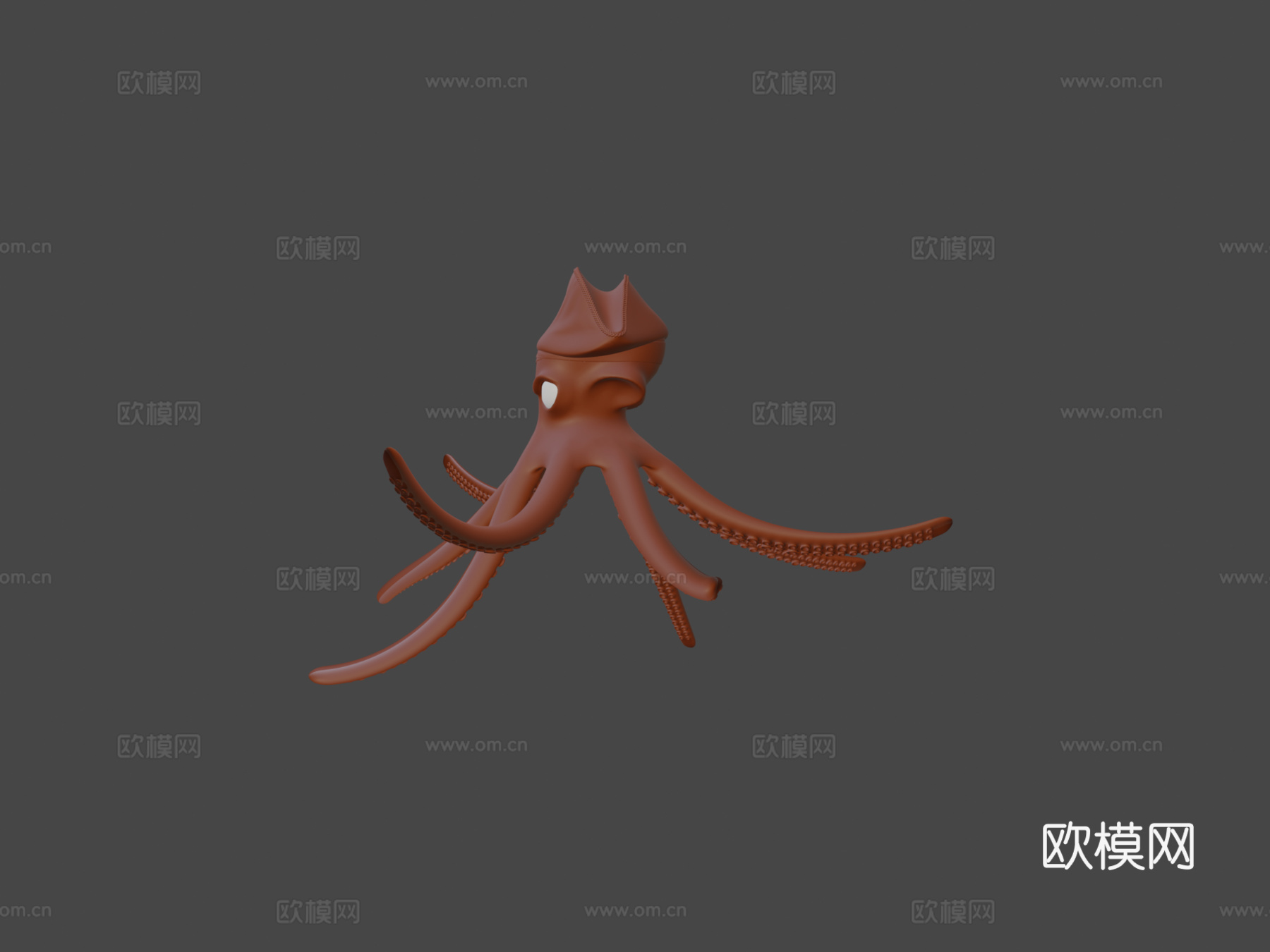 章鱼船长3d模型