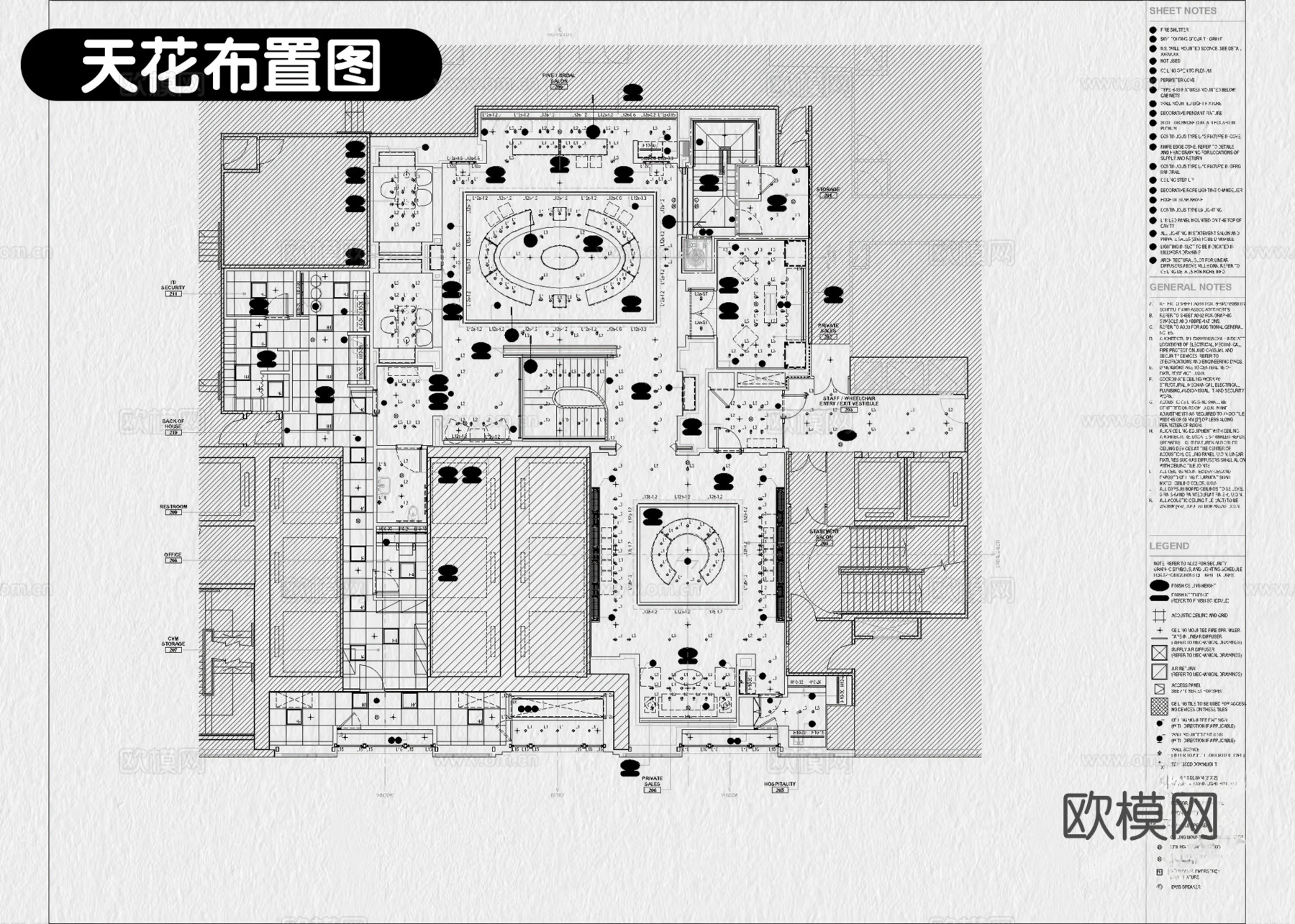 9套珠宝店首饰店黄金店专卖店CAD施工图附效果图cad施工图