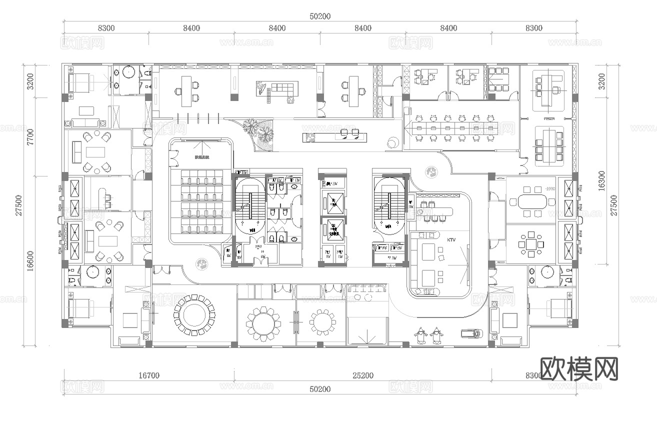 高档娱乐会所   最新平面施工图合集cad施工图