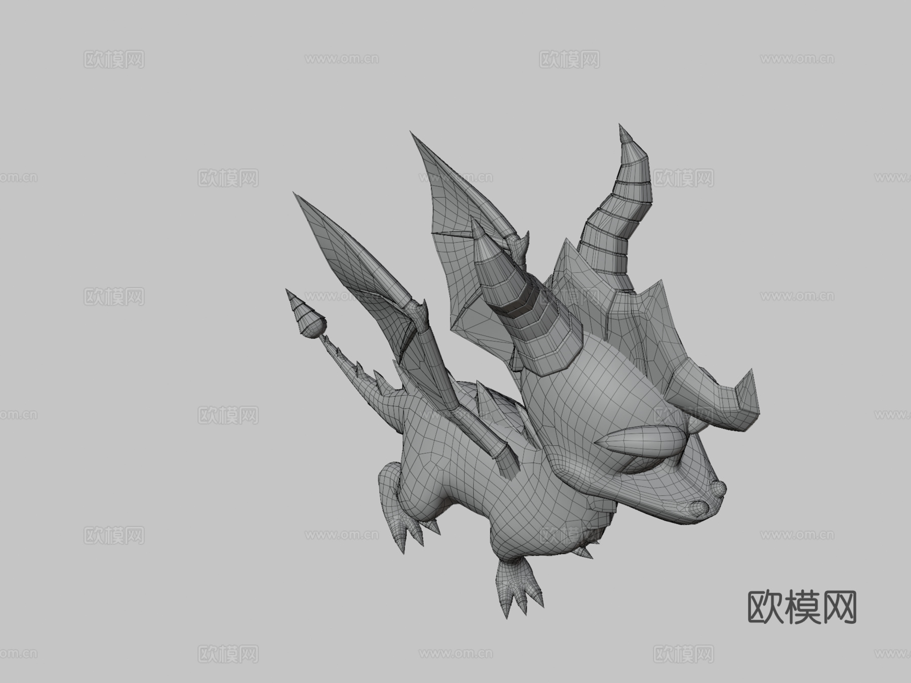 斯派罗最终龙王3d模型下载（渲染图3）