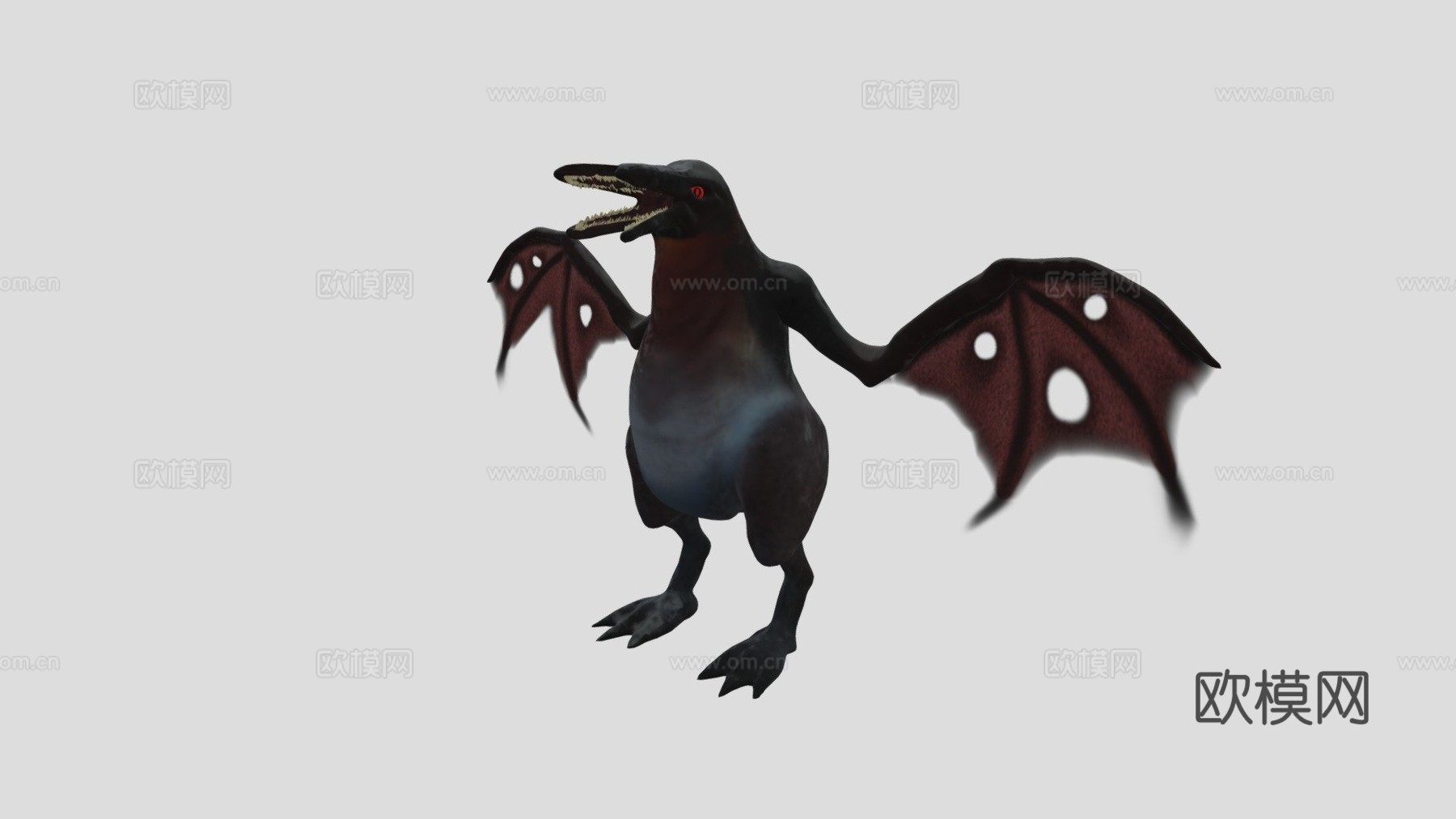 动物园病态企鹅3d模型下载（渲染图1）