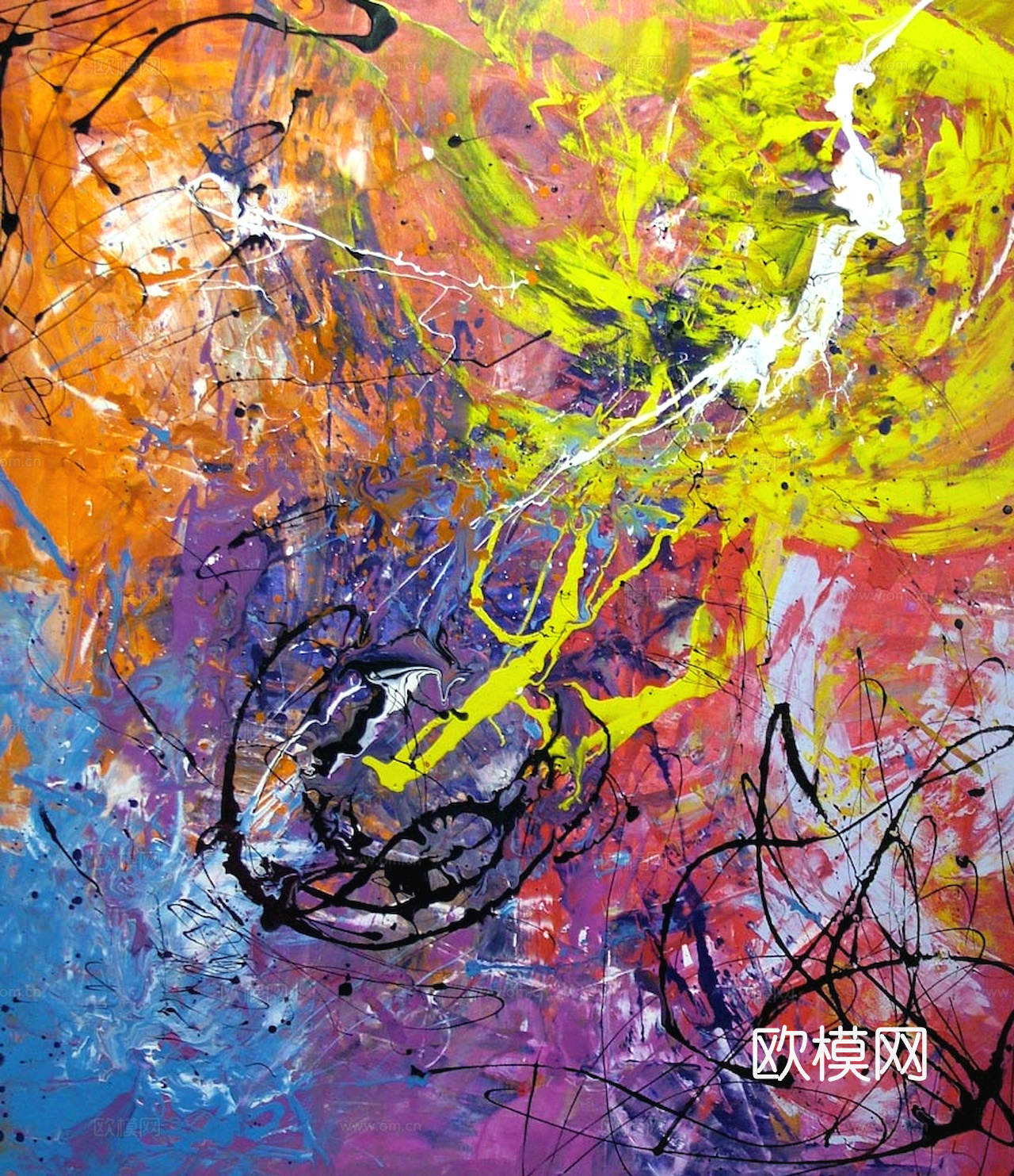 油画挂画抽象画艺术装饰画壁画水墨字画世界名画