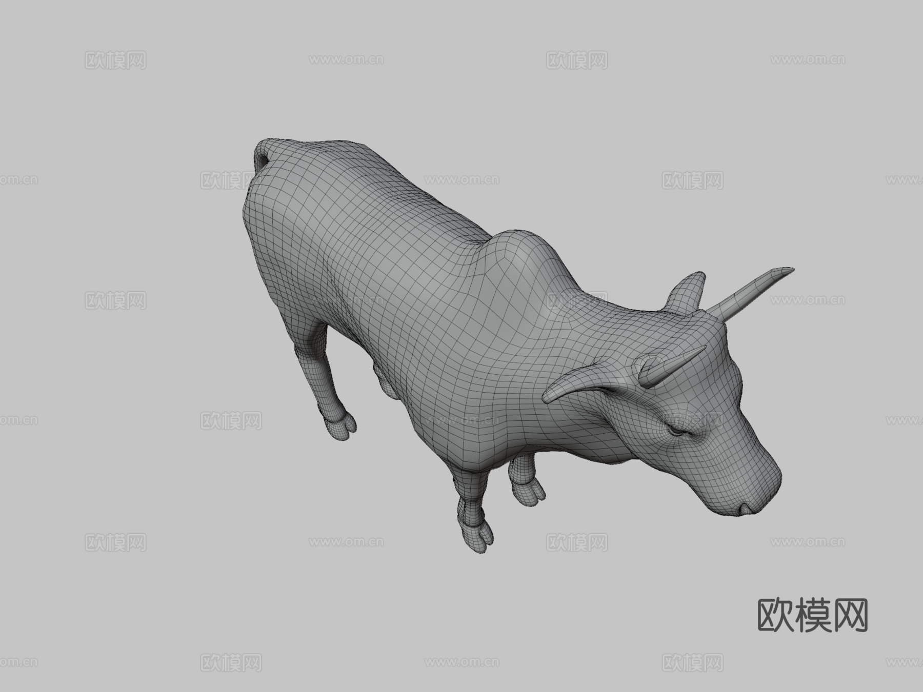 公牛实时3d模型