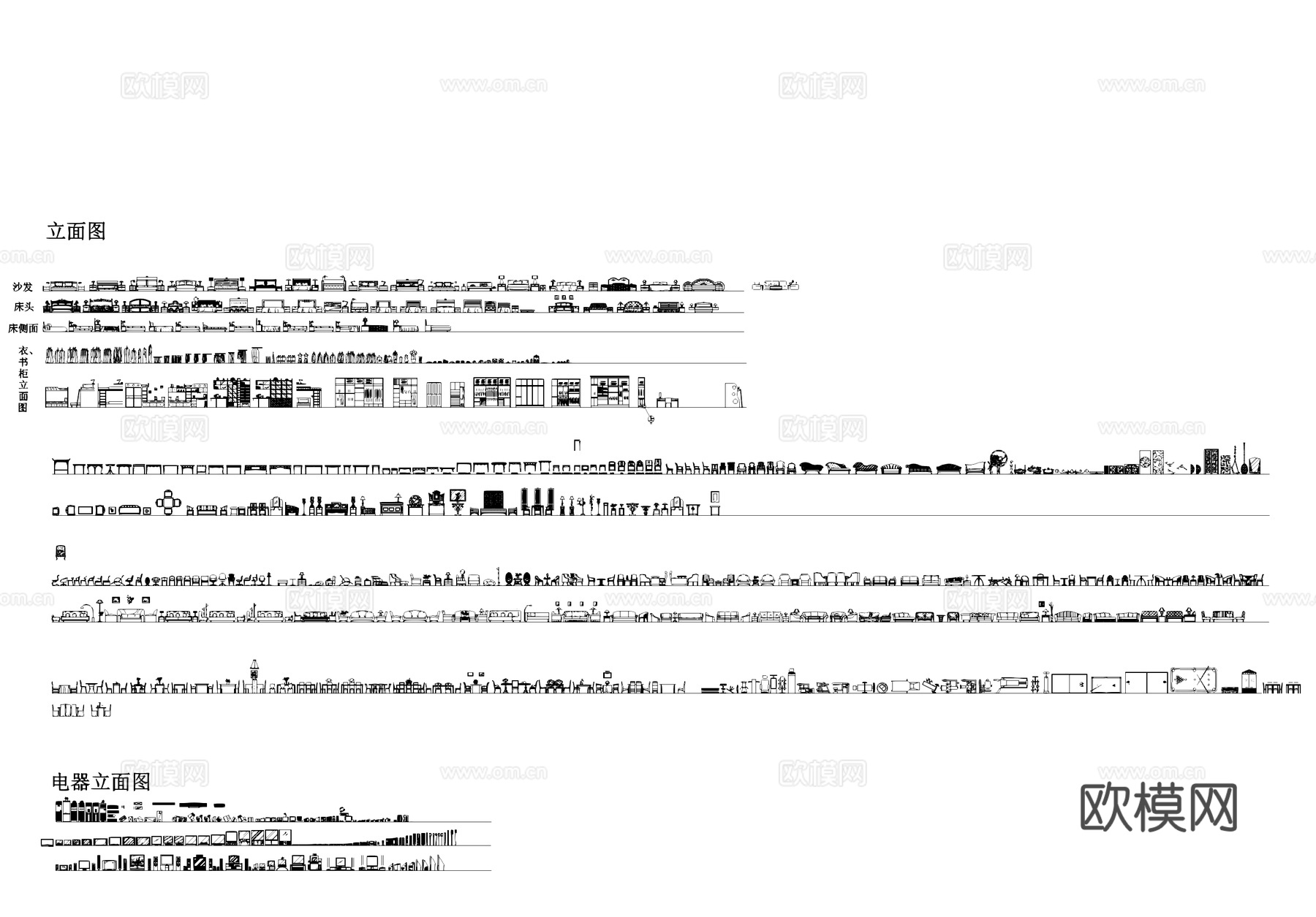室内综合工装图库CADcad施工图
