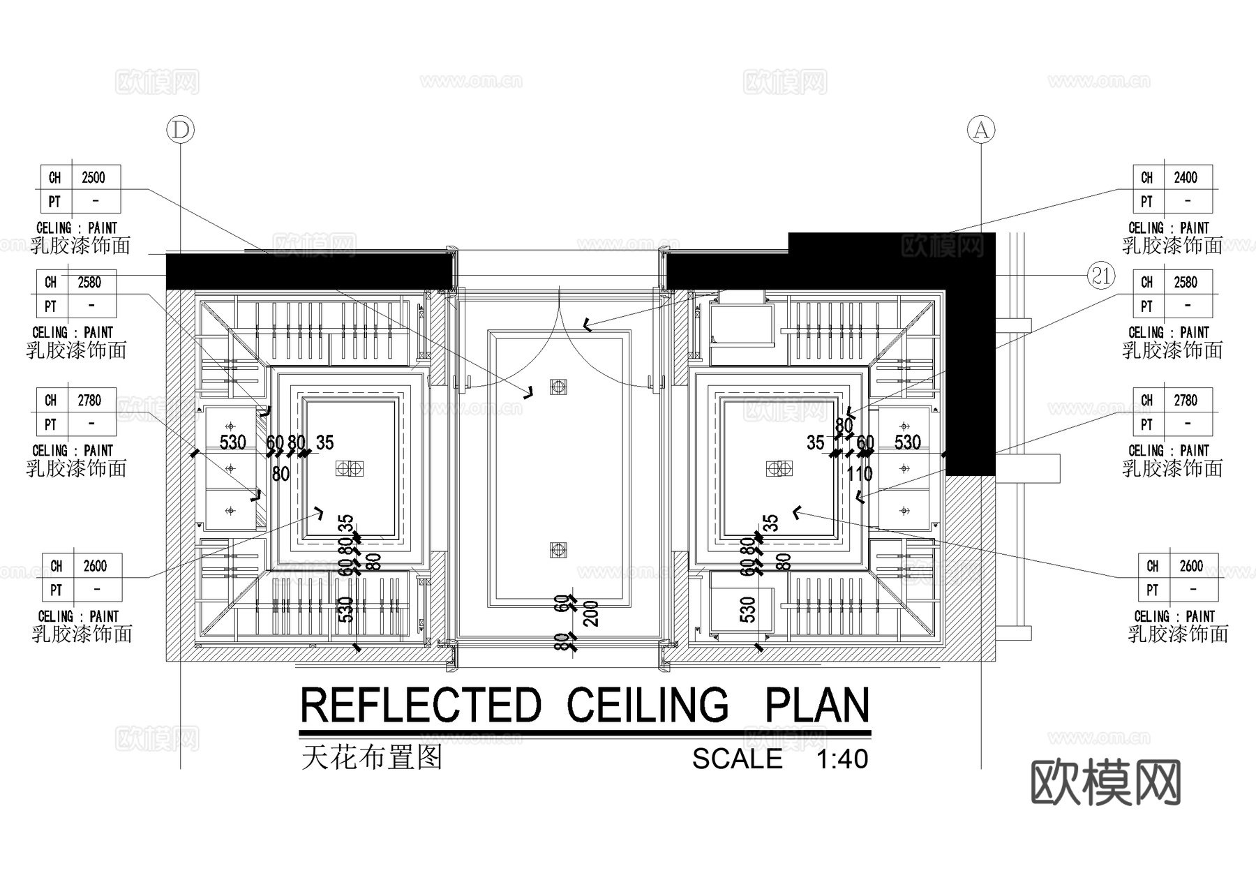 室内家装衣帽间 CAD施工图cad施工图
