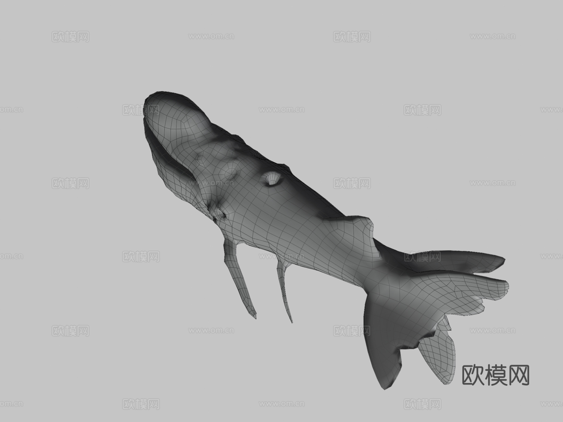 太空鲸卡鲁格3d模型下载（渲染图3）