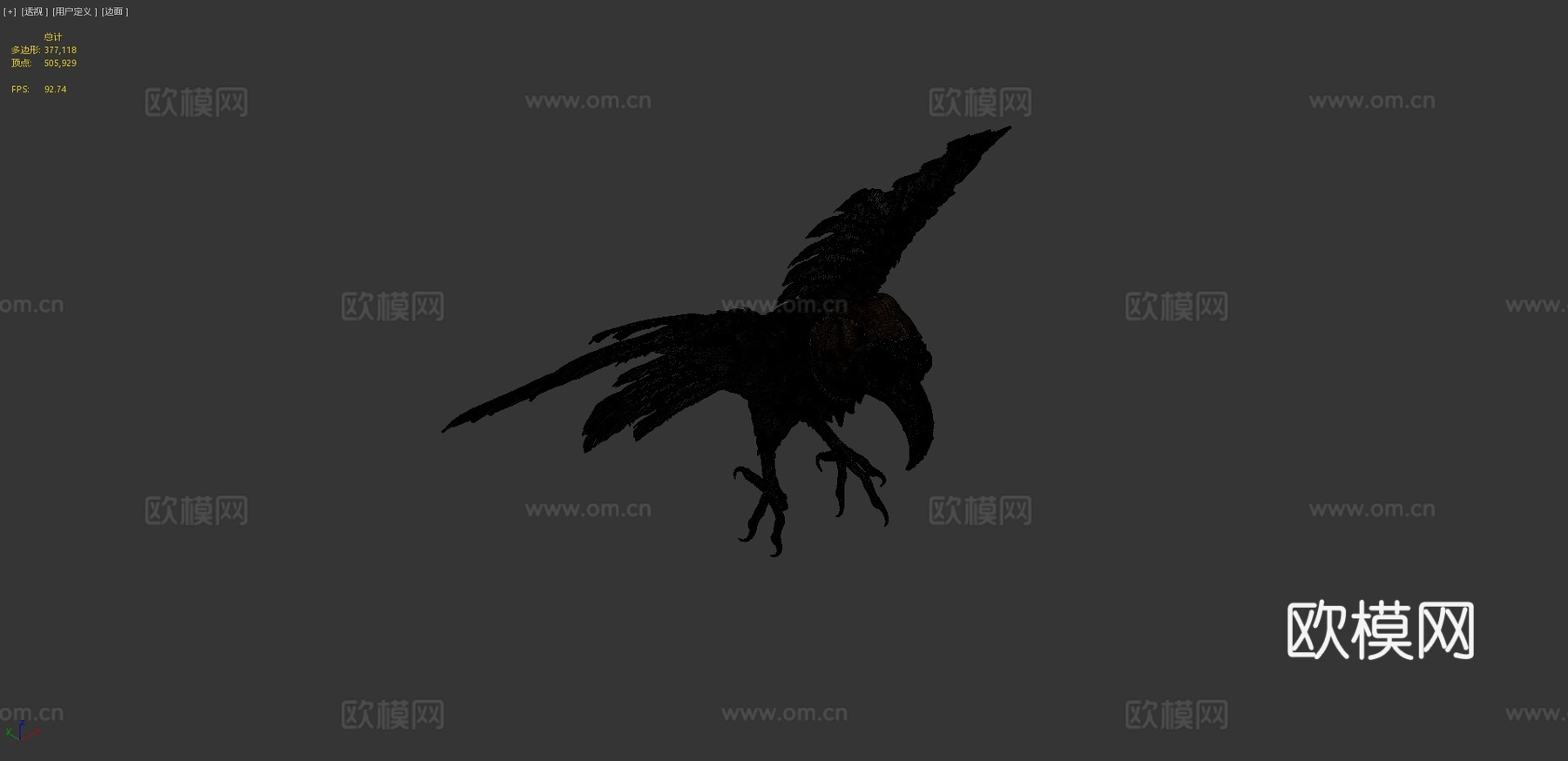 瘟疫乌鸦3d模型下载（渲染图4）