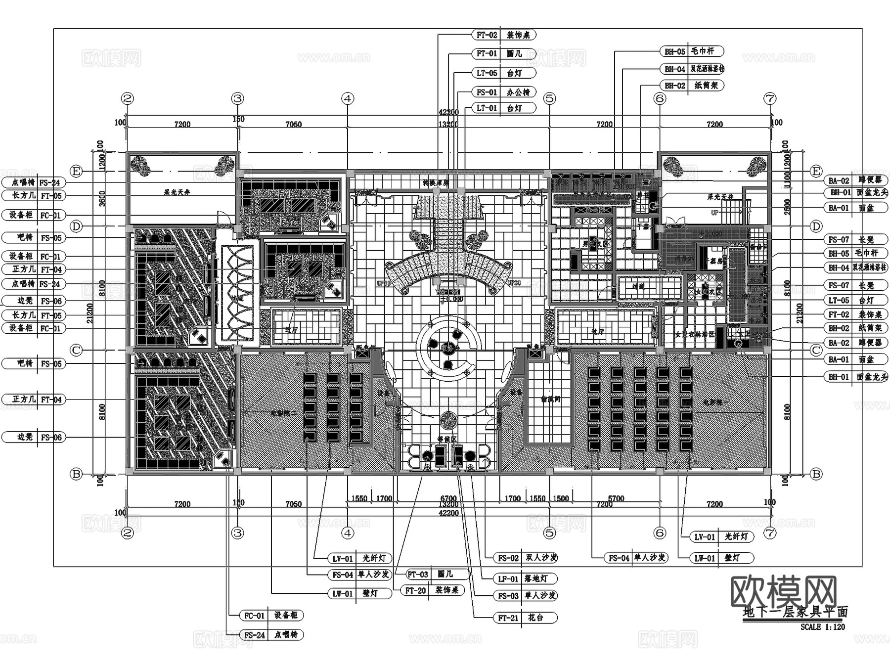 中骏蓝湾半岛会所KTV室内工装CAD施工图cad施工图cad施工图