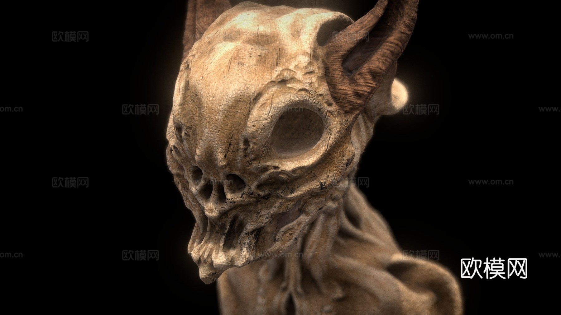 骨寒犬3d模型下载（渲染图1）