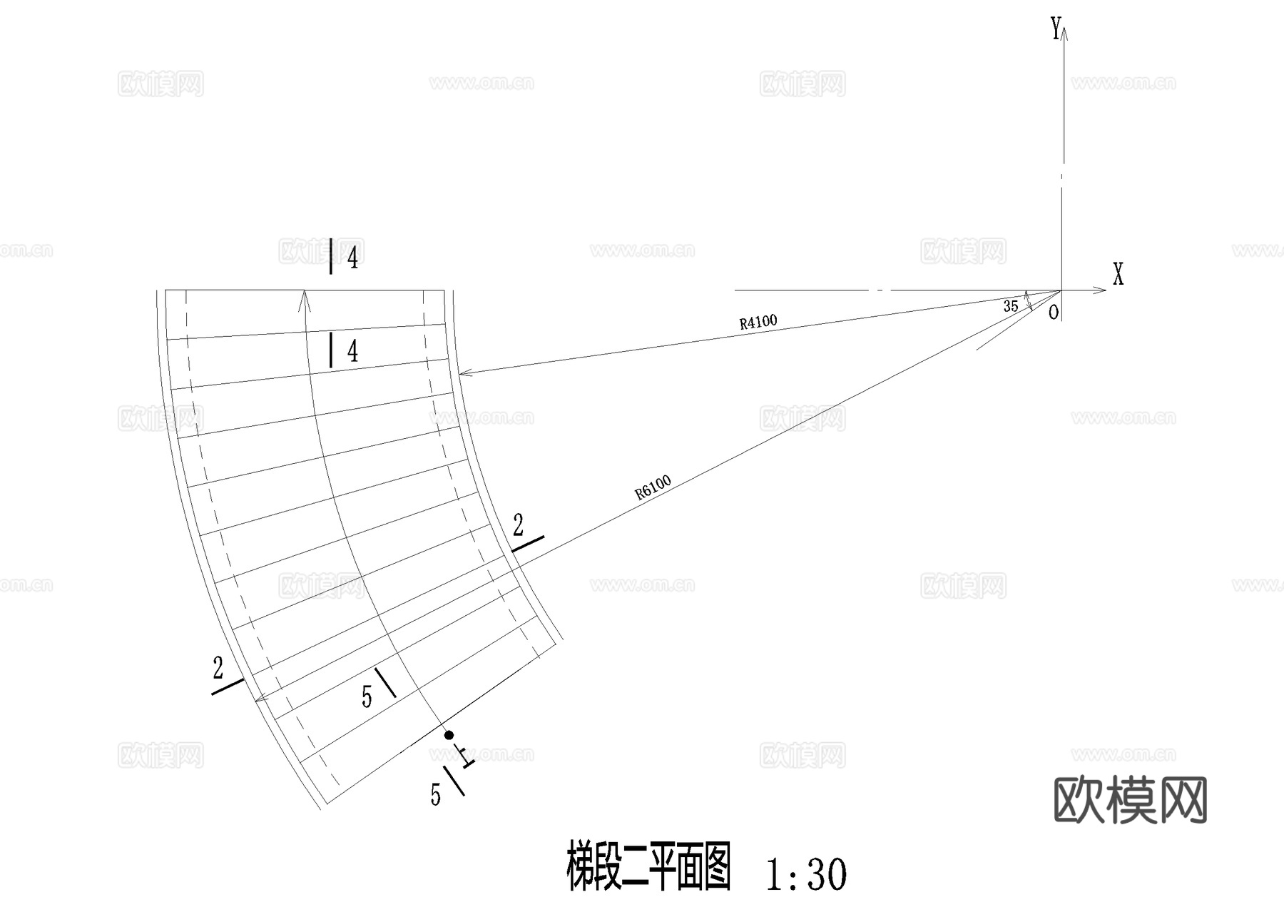 旋转楼梯 CAD施工图cad施工图