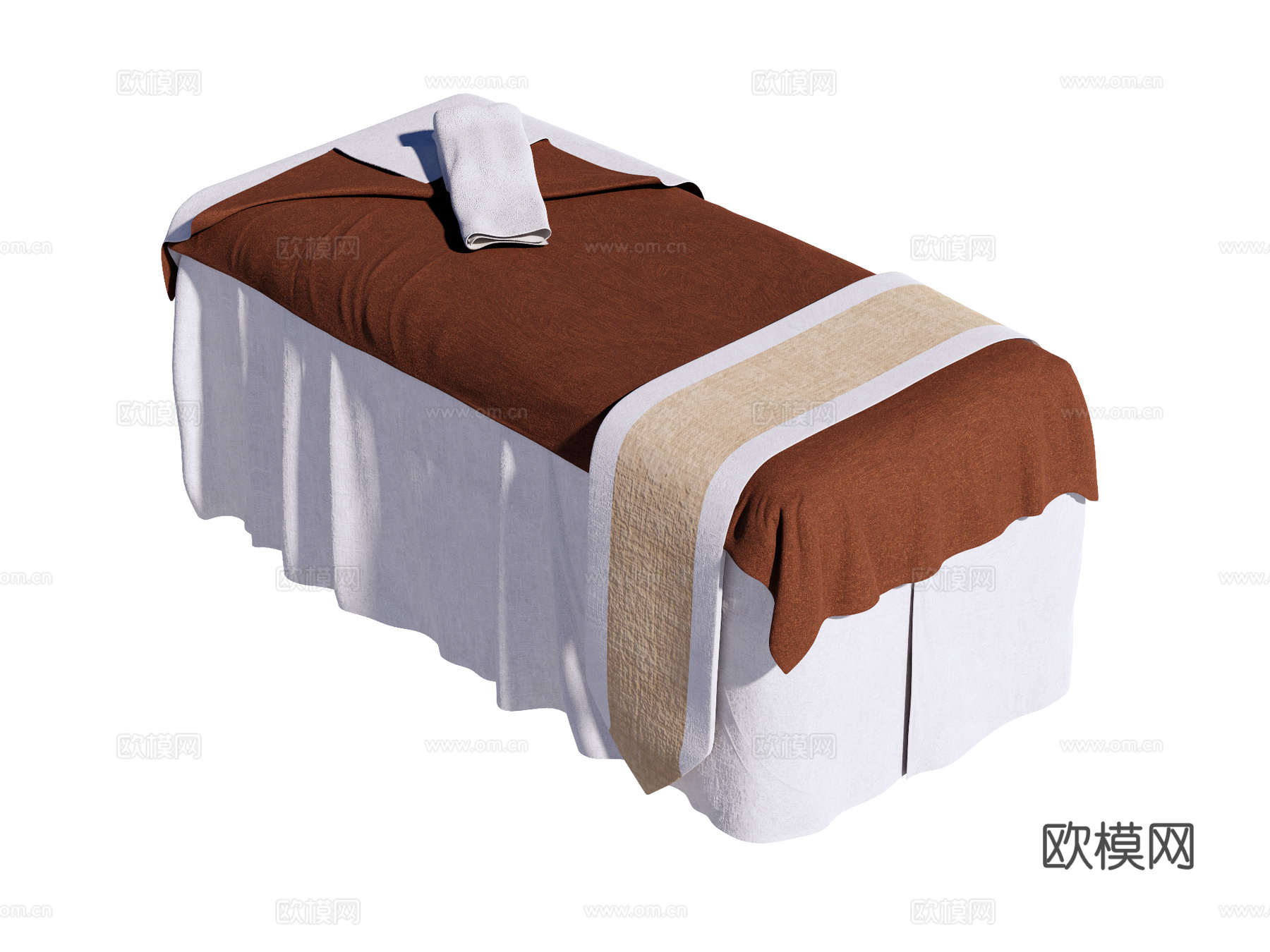 按摩床 spa床 美容床su模型