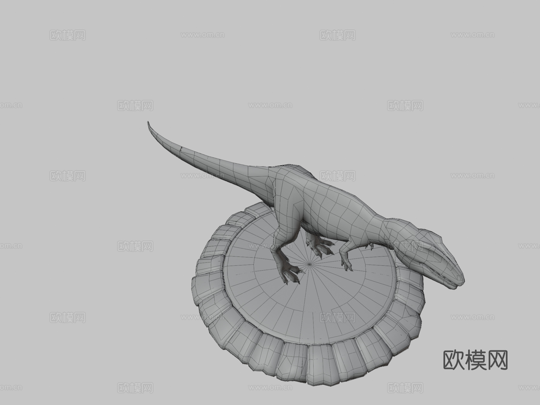 南方巨兽龙3d模型下载（渲染图3）