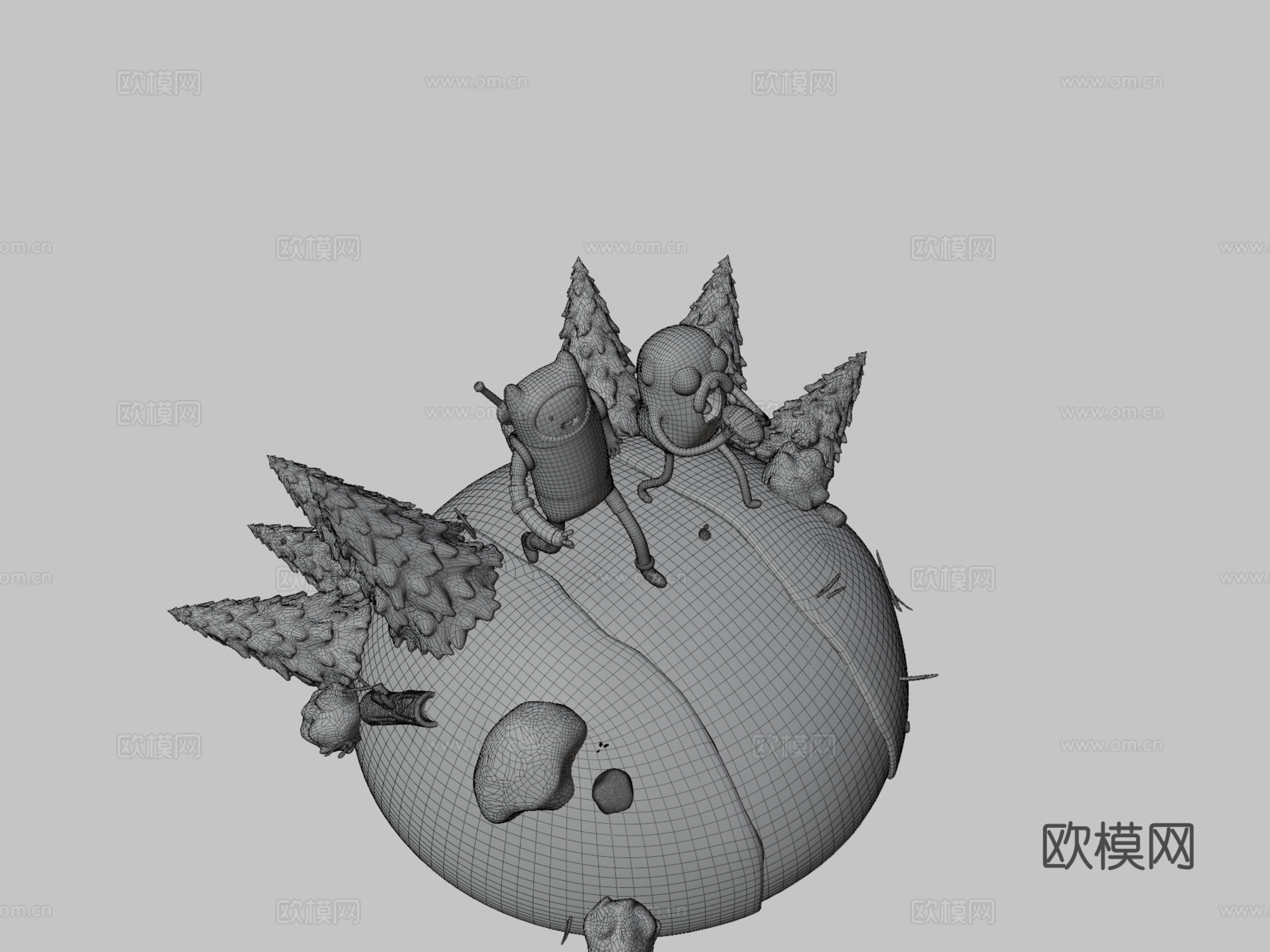 探险活宝立体3d模型下载（渲染图3）