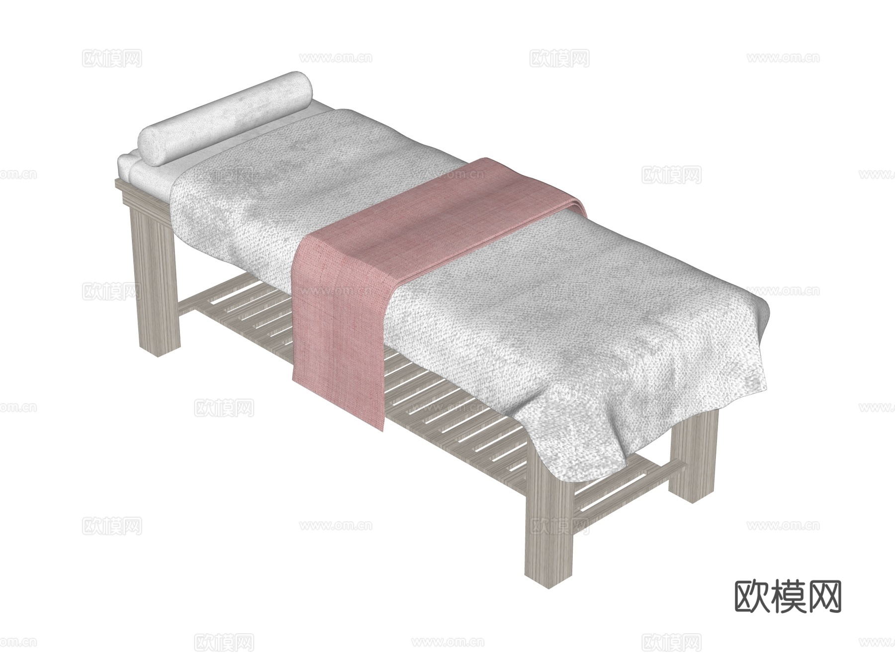 按摩床 spa床 美容床su模型