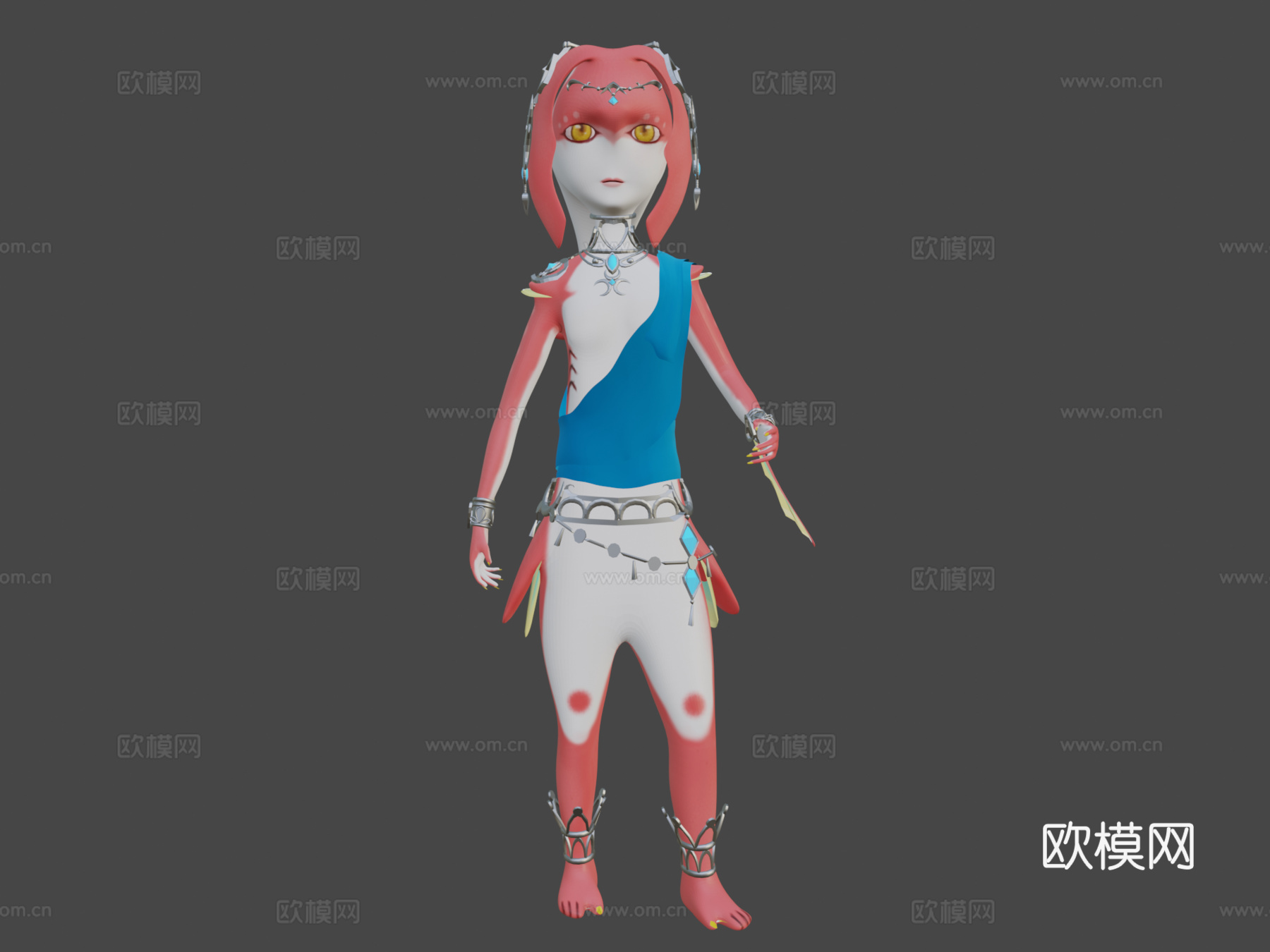 米法3d模型下载（渲染图5）