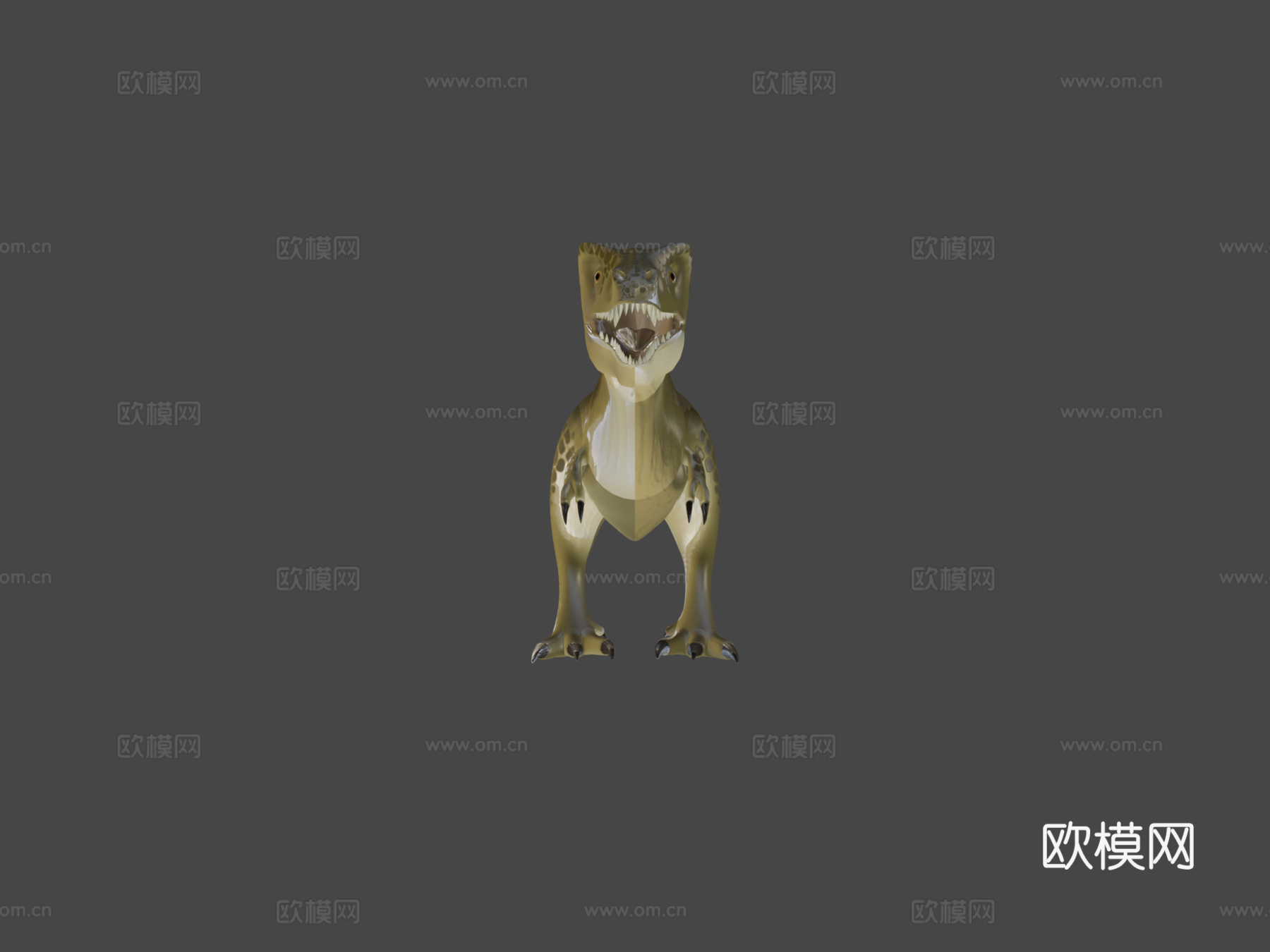 卡通霸王龙3d模型下载（渲染图6）