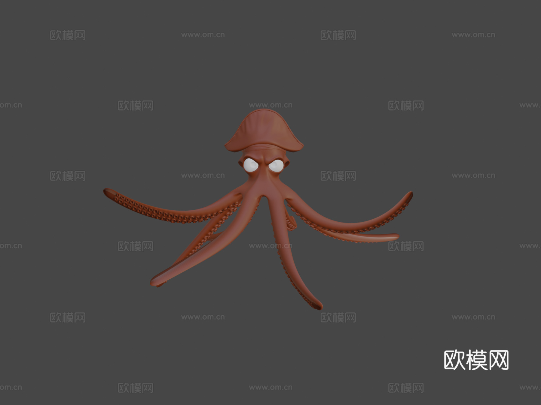 章鱼船长3d模型