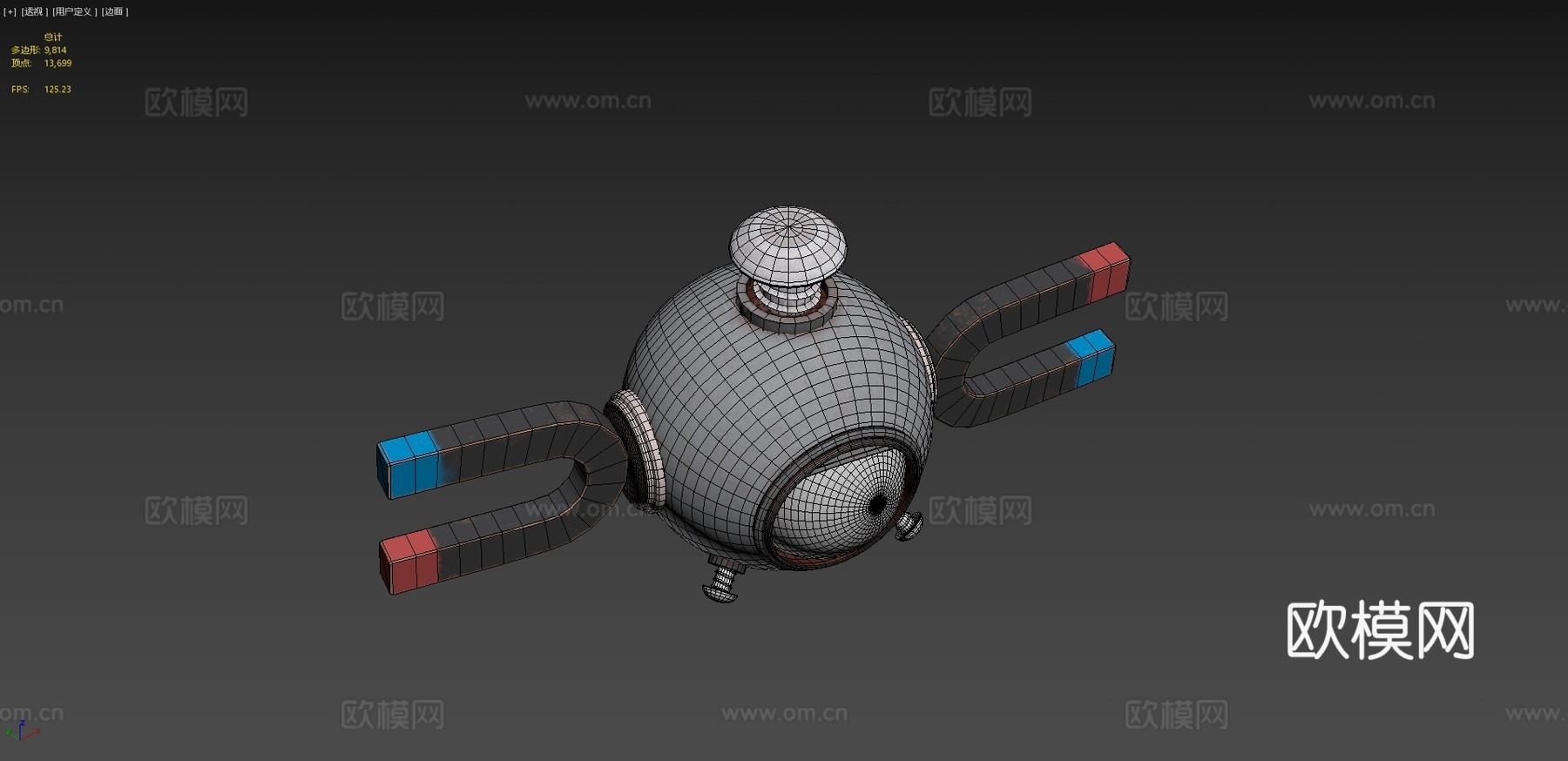 小磁怪3d模型下载（渲染图4）