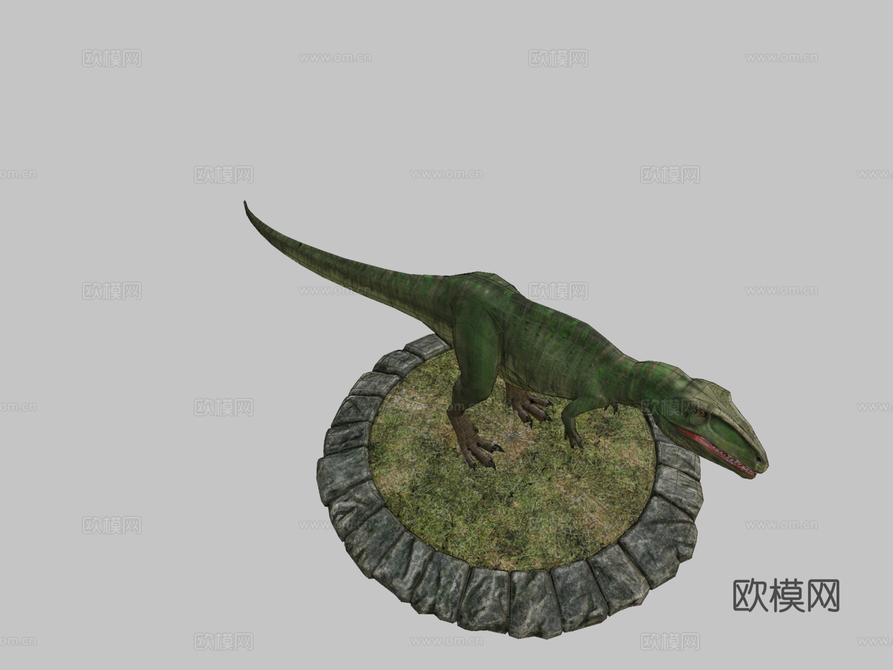 南方巨兽龙3d模型下载（渲染图2）