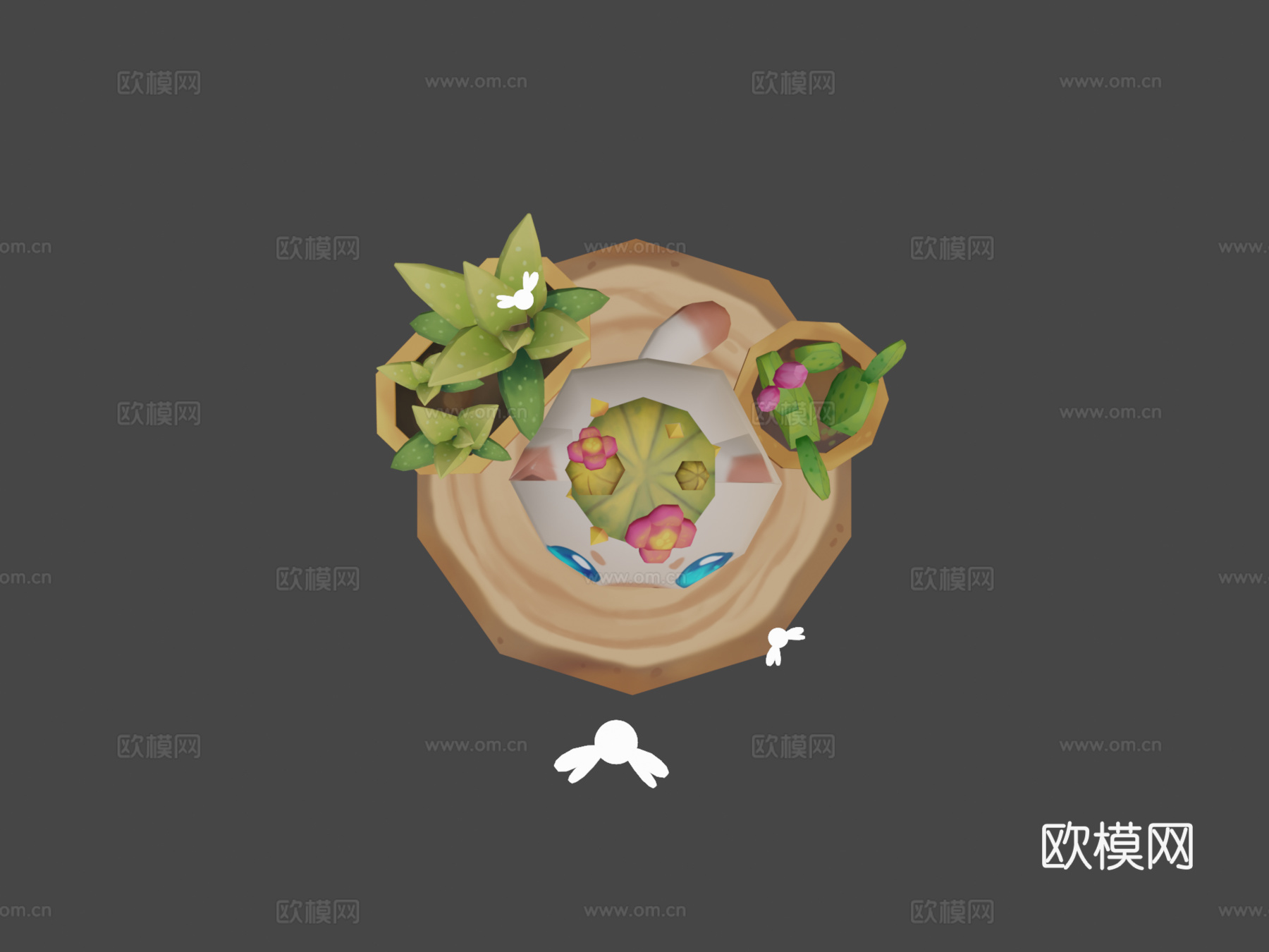 猫与萤火虫3d模型下载（渲染图8）