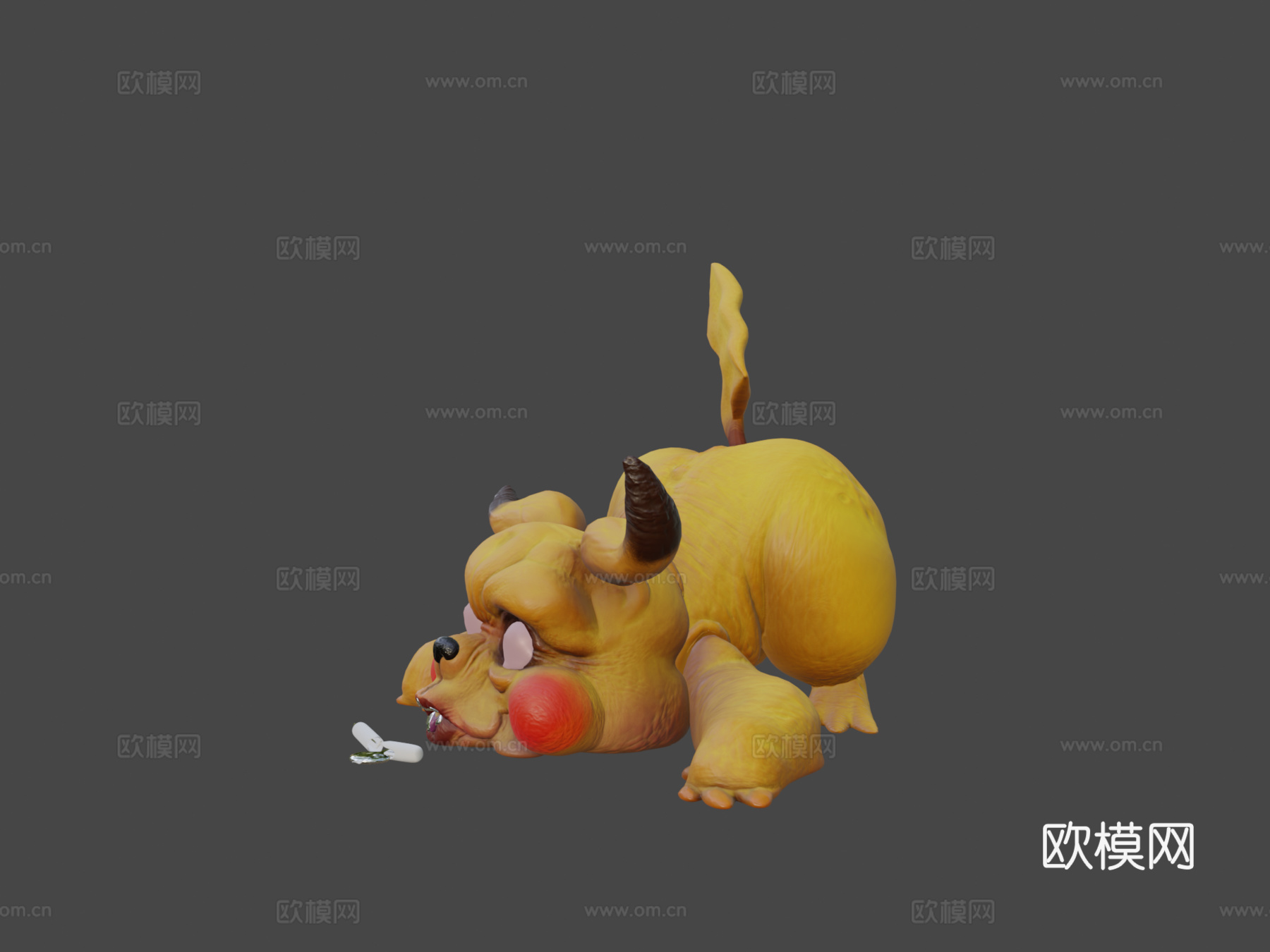 搞笑皮卡丘哈哈3d模型下载（渲染图5）