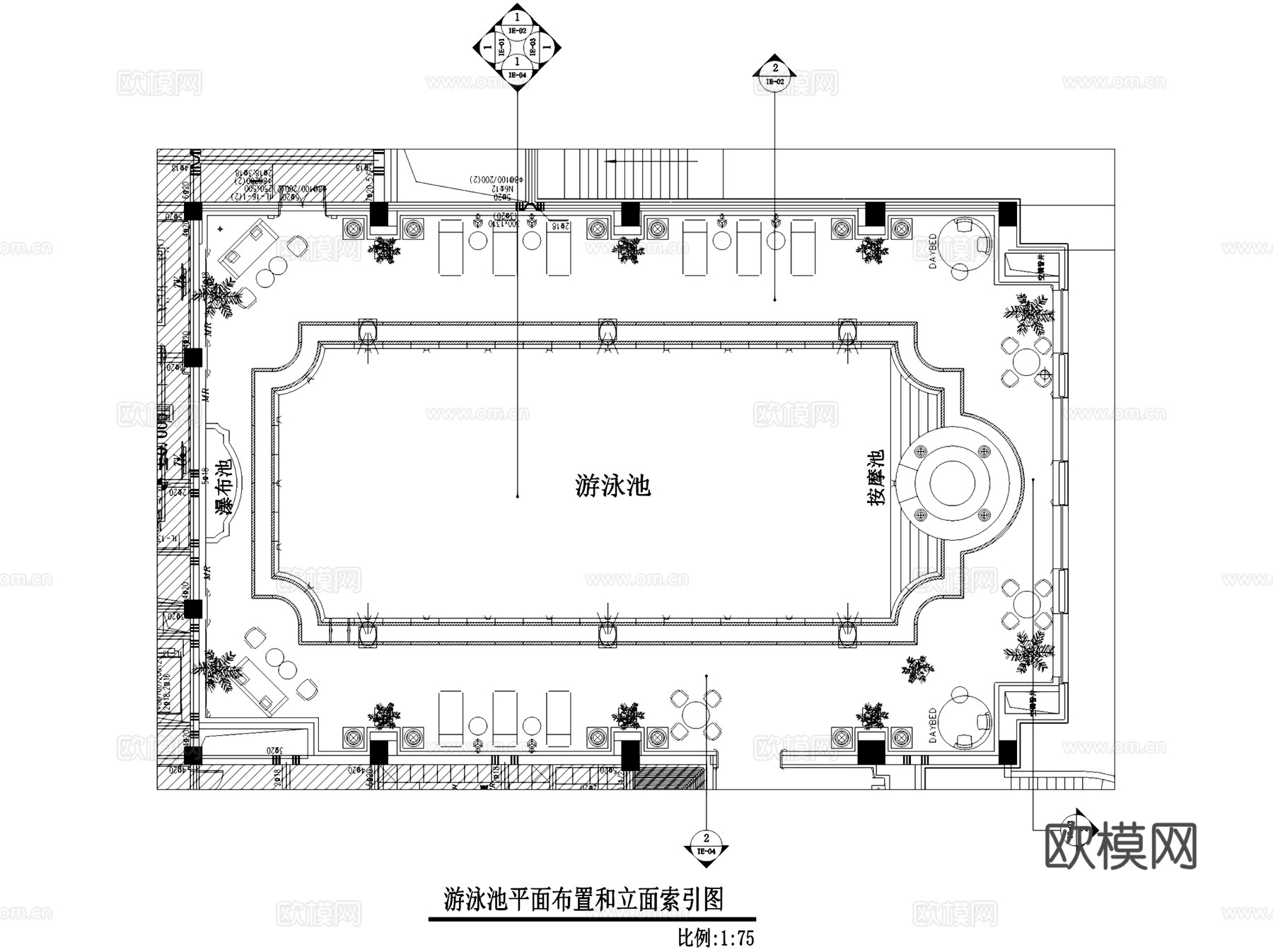 湘湖壹号会所室内工装CAD施工图cad施工图