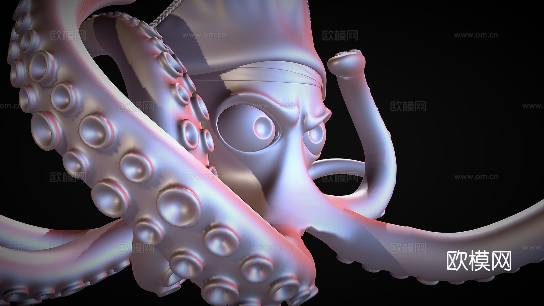 章鱼船长3d模型