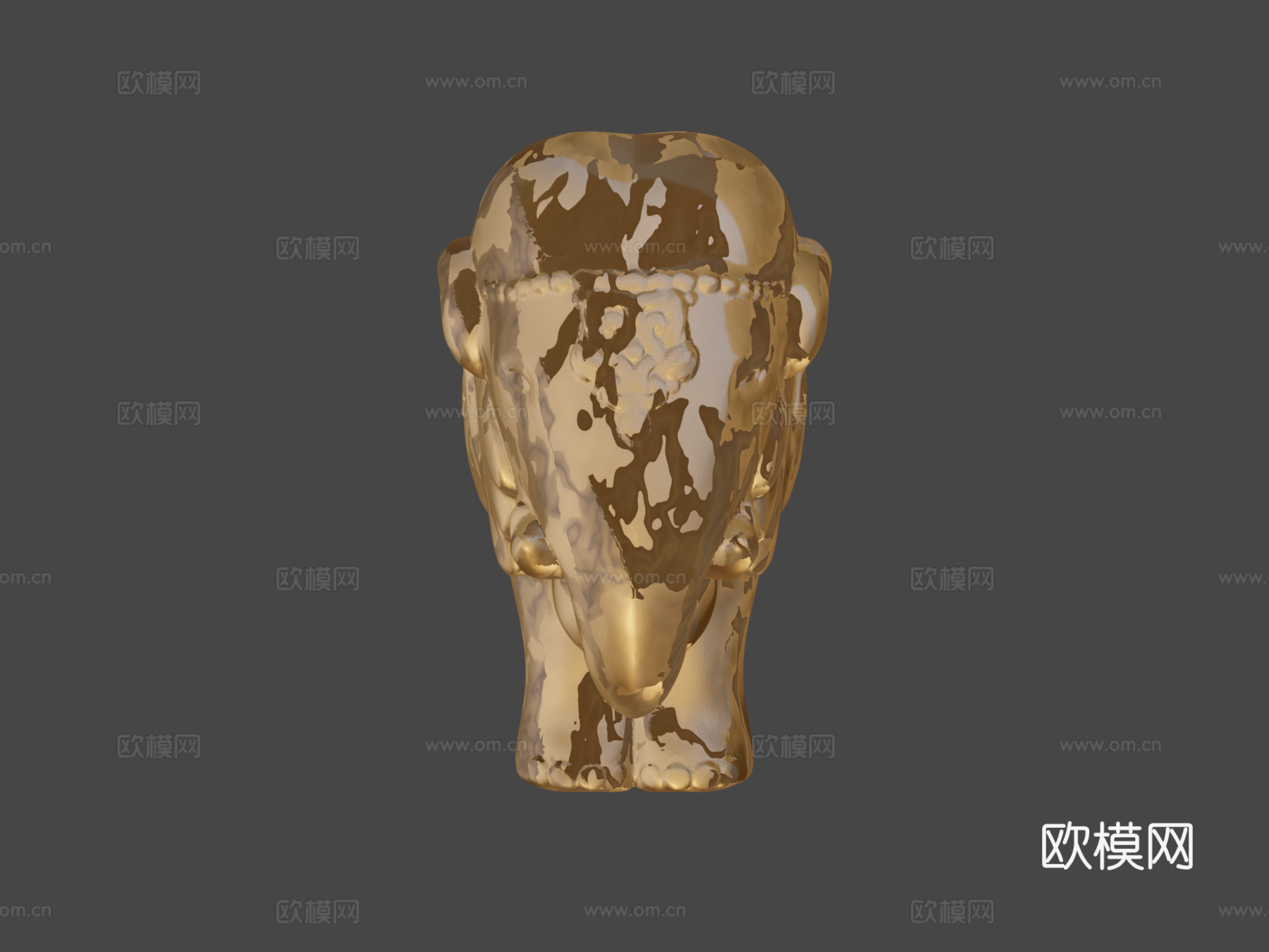 大象雕塑3d模型