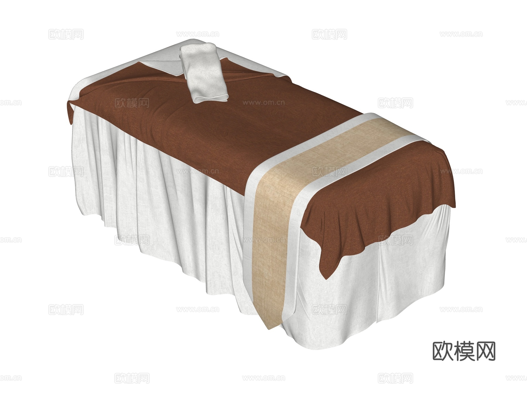 按摩床 spa床 美容床su模型