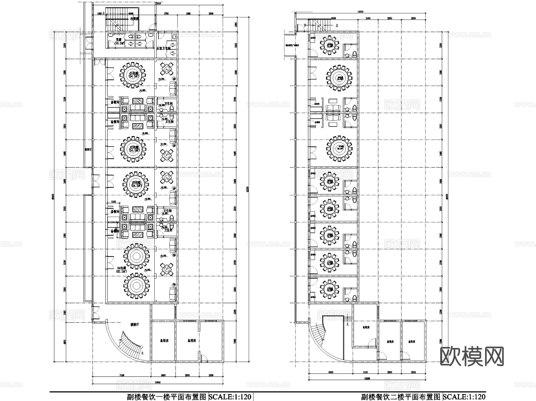 琴港演艺不夜城剧场餐饮KTV室内工装CAD施工图cad施工图