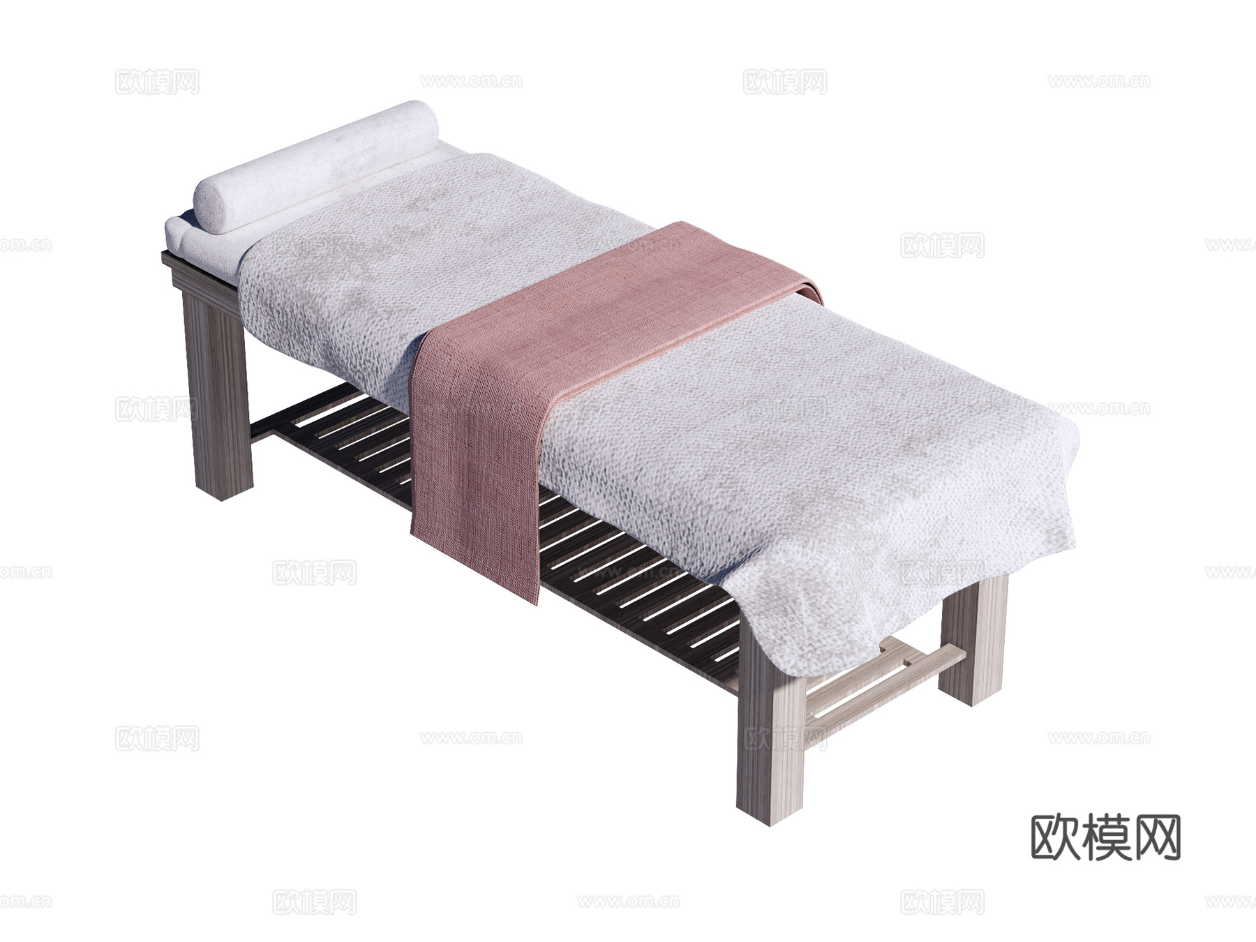 按摩床 spa床 美容床su模型