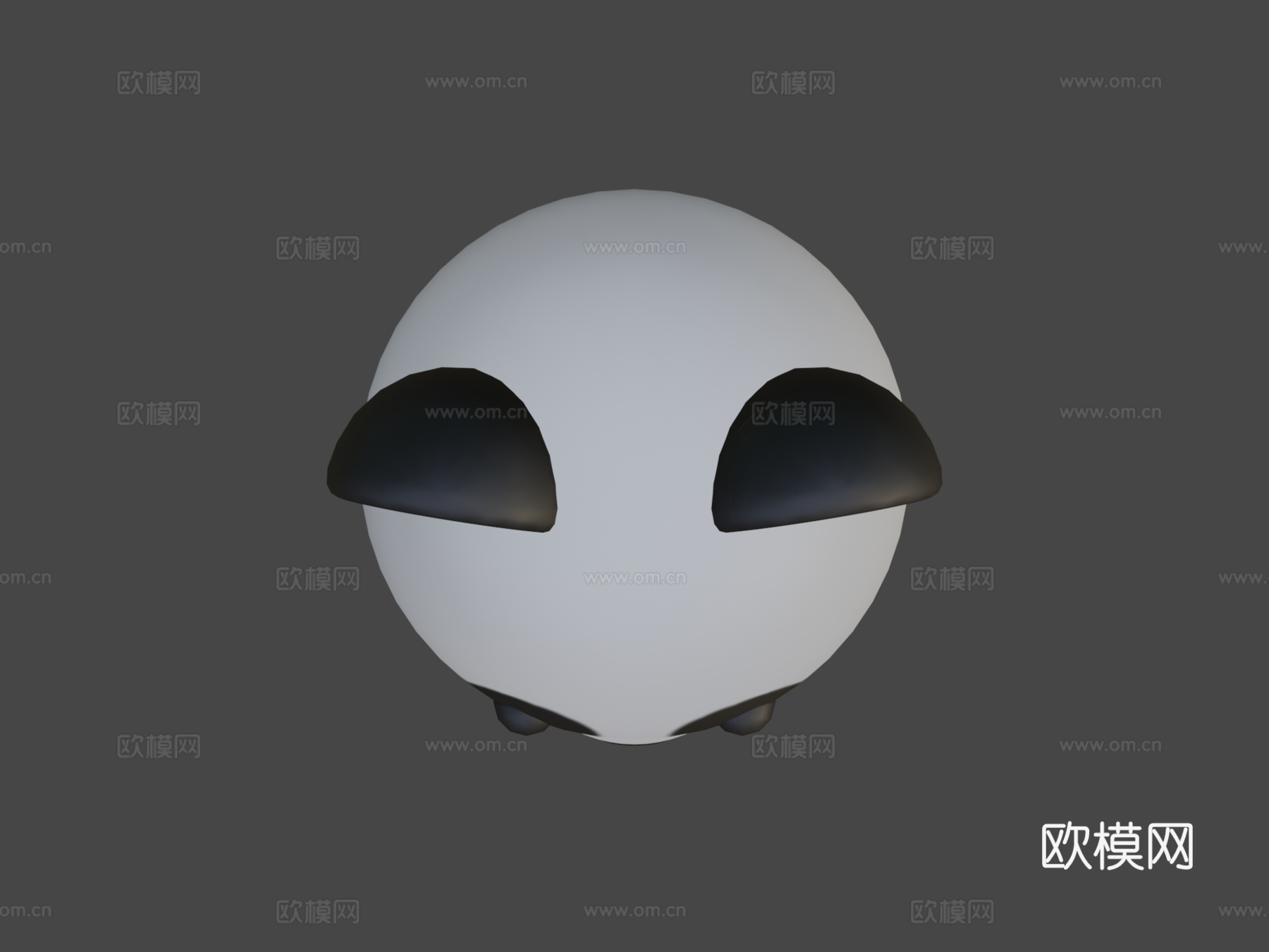 表情熊猫3d模型下载（渲染图5）