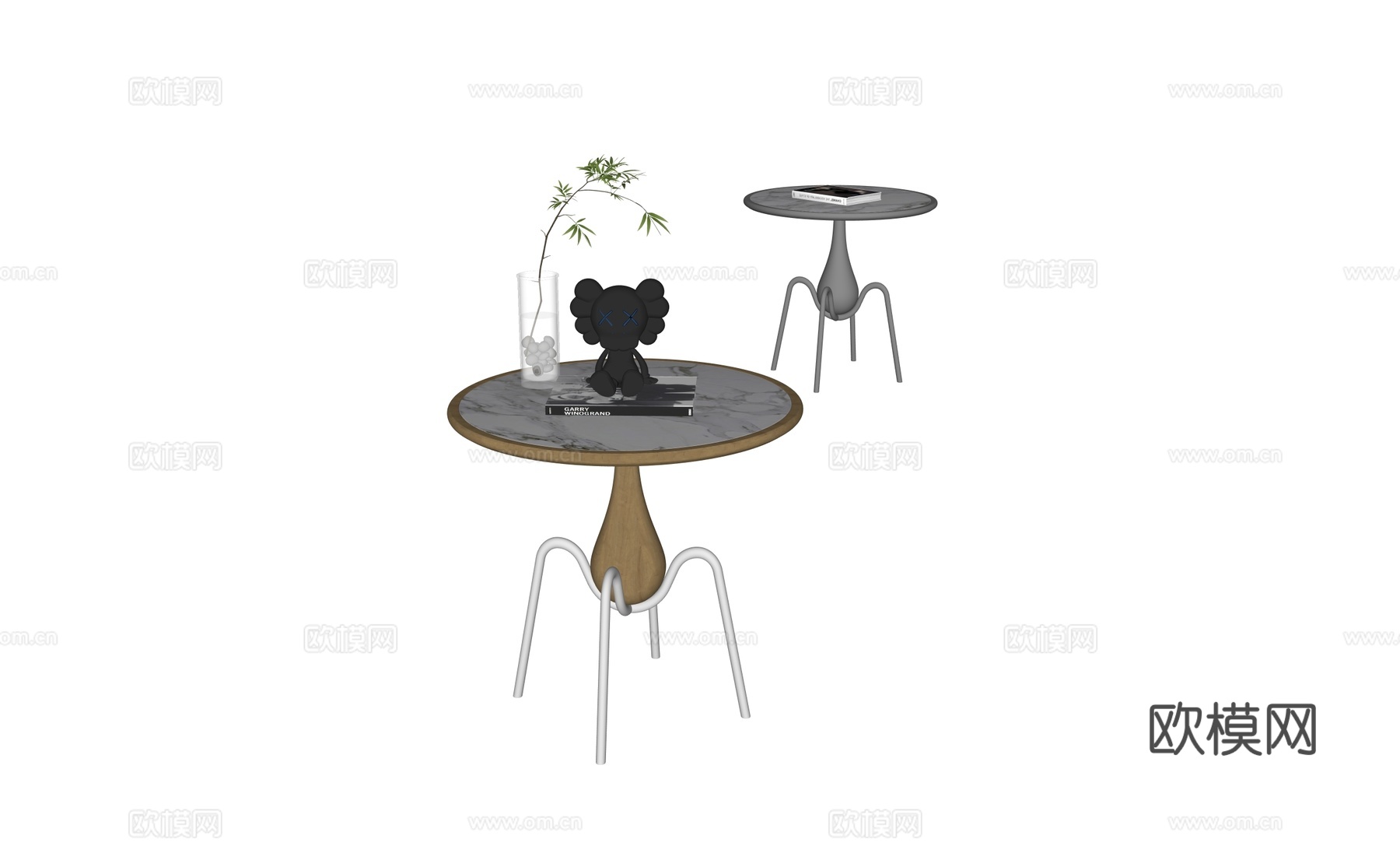 茶几角几边几圆几su模型