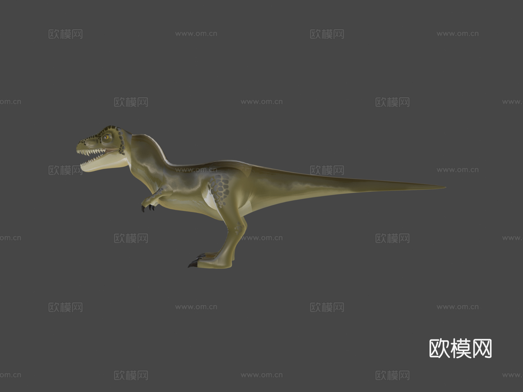 卡通霸王龙3d模型下载（渲染图7）