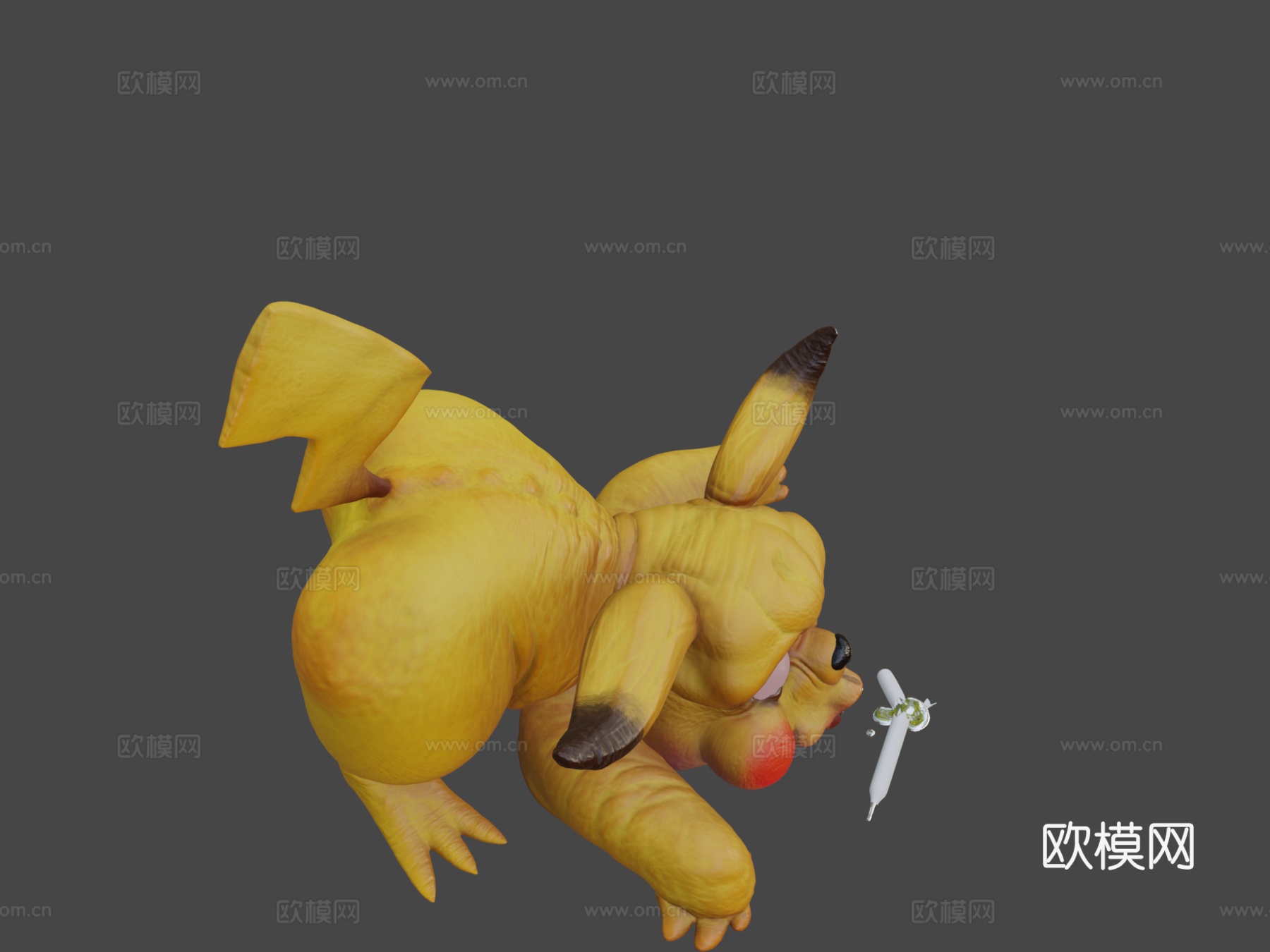 搞笑皮卡丘哈哈3d模型下载（渲染图8）