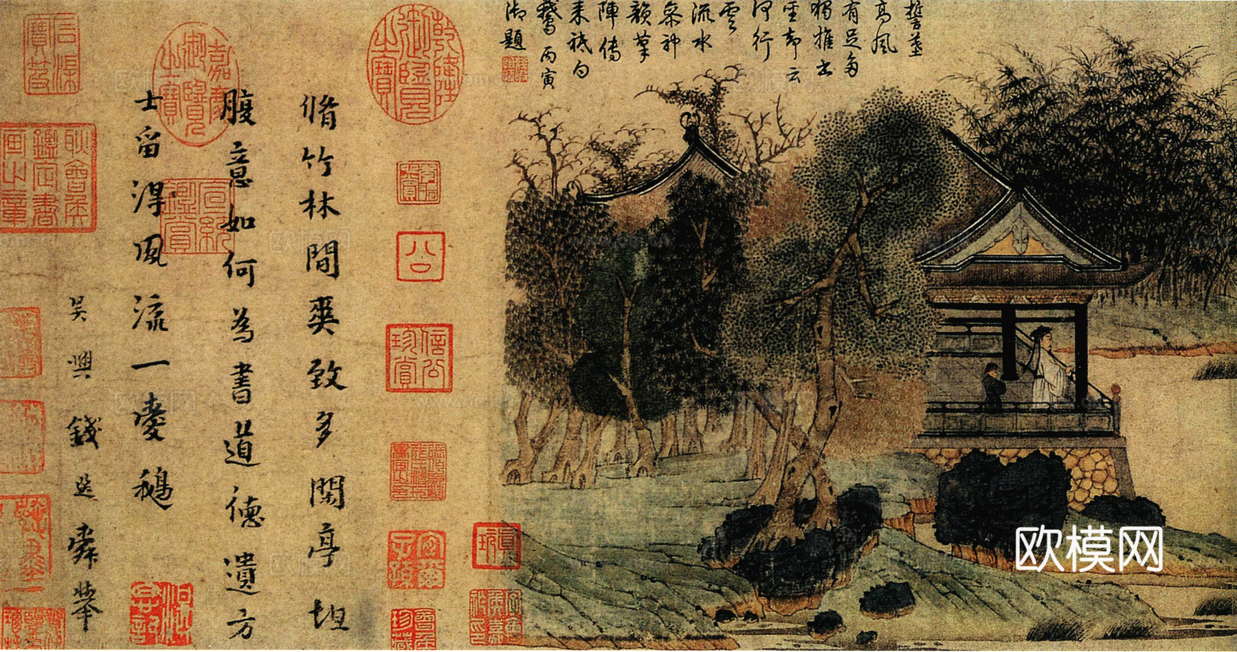 油画挂画抽象画艺术装饰画壁画水墨字画世界名画下载