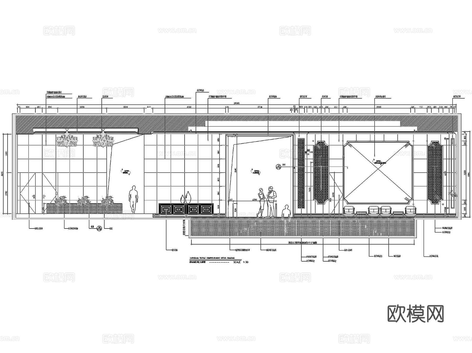 云顶枫丹水疗会所室内工装CAD施工图cad施工图