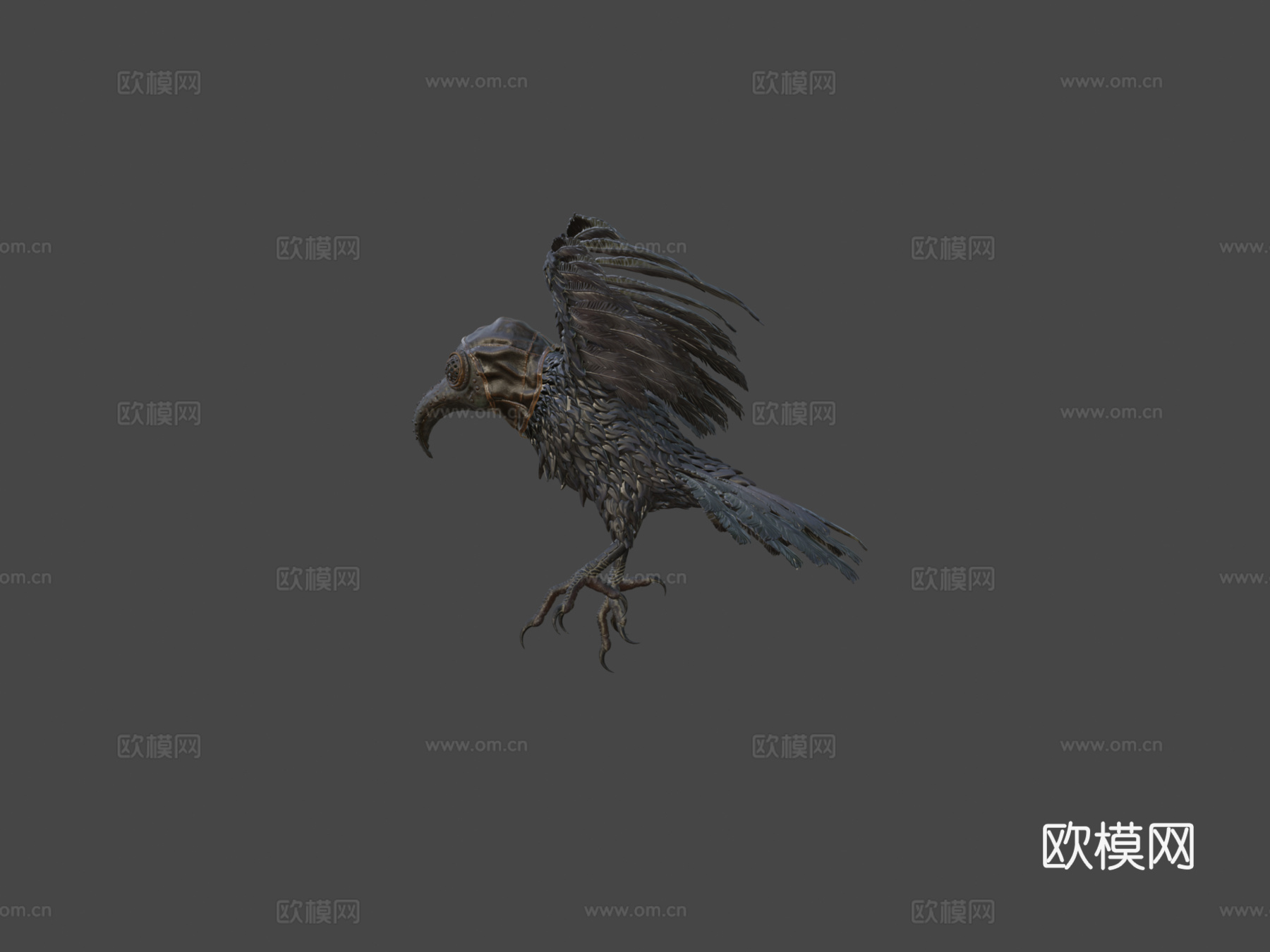 瘟疫乌鸦3d模型下载（渲染图7）