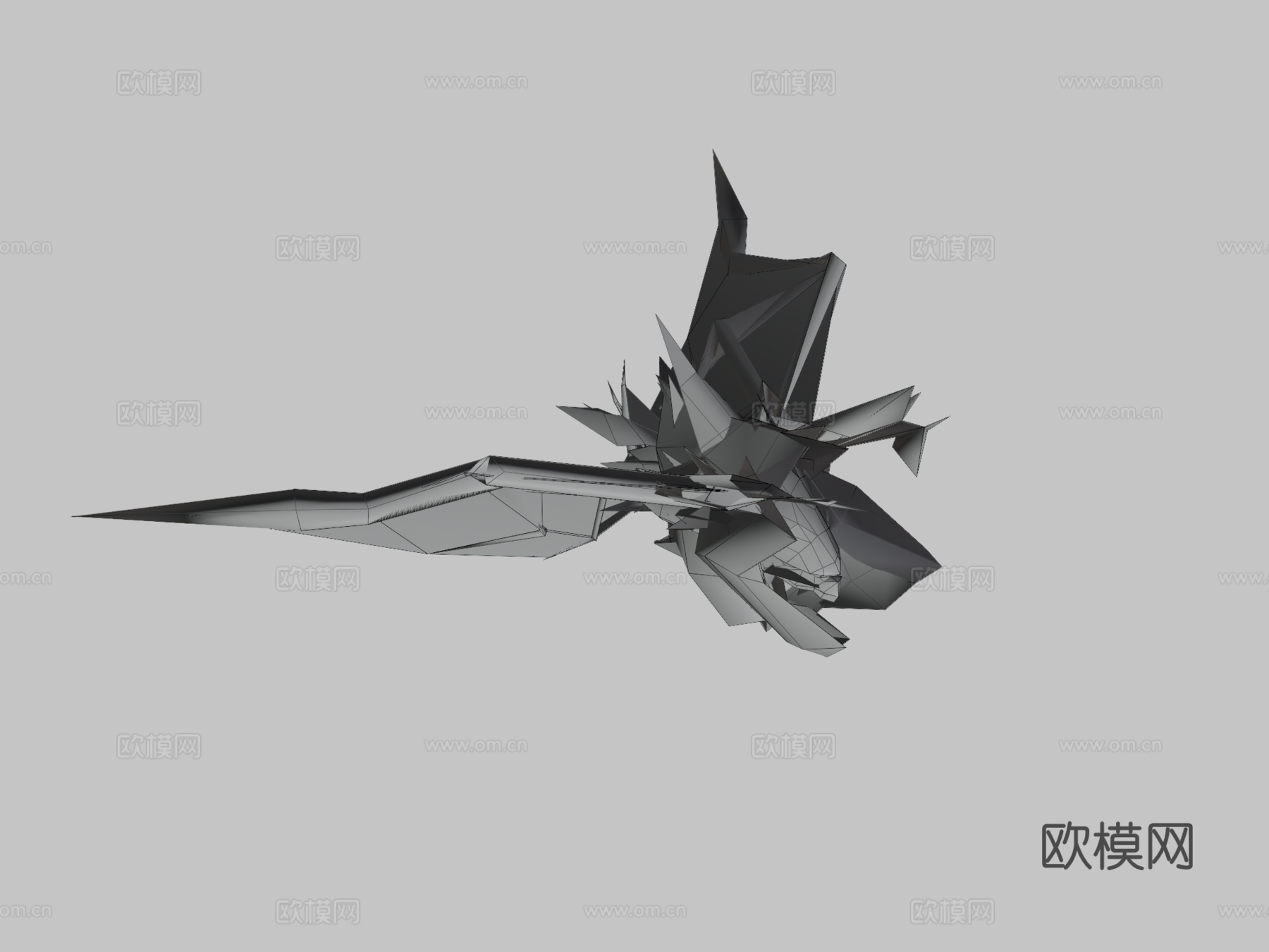 黄金装甲龙3d模型下载（渲染图3）