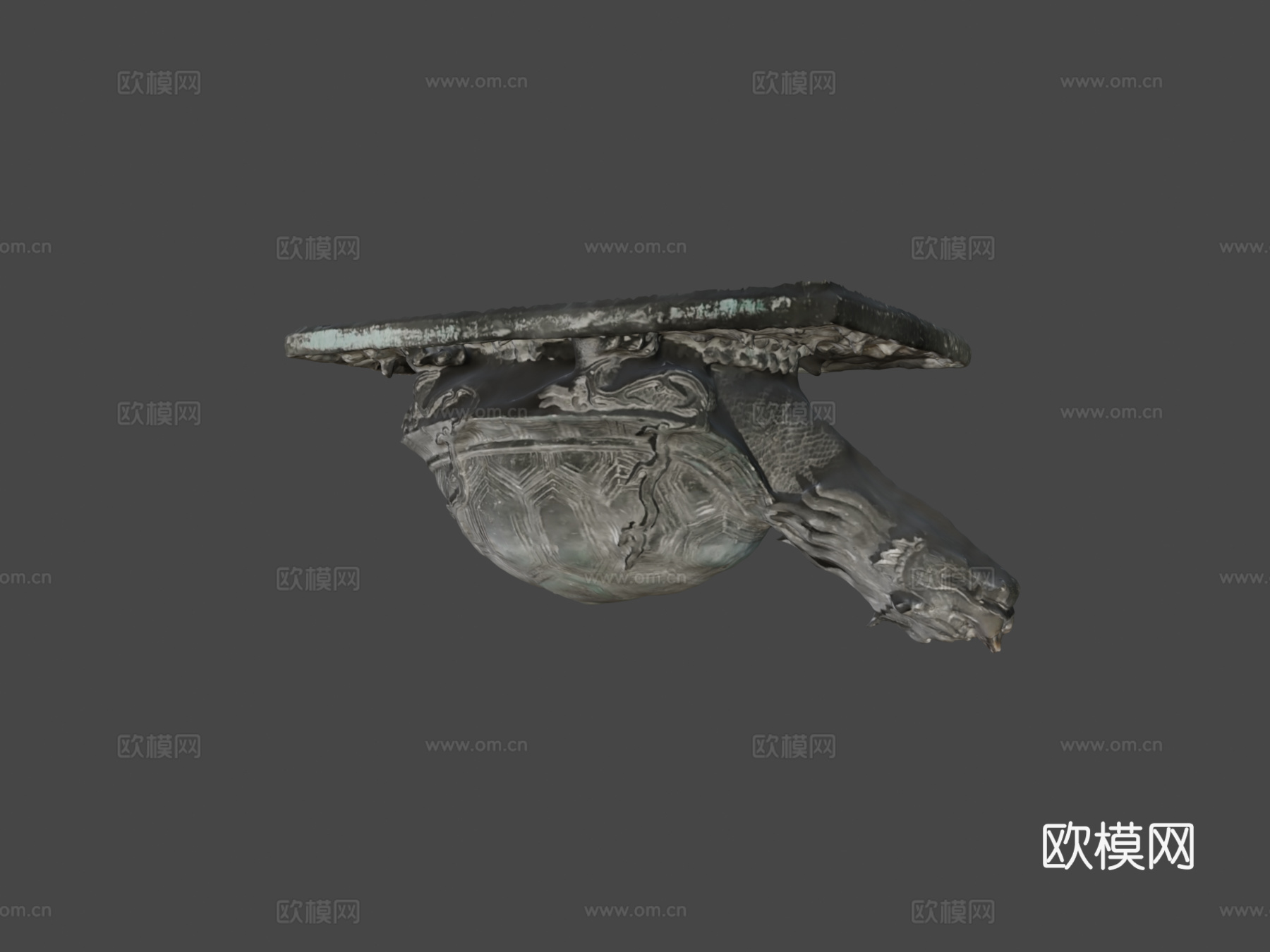 龙龟3d模型下载（渲染图7）