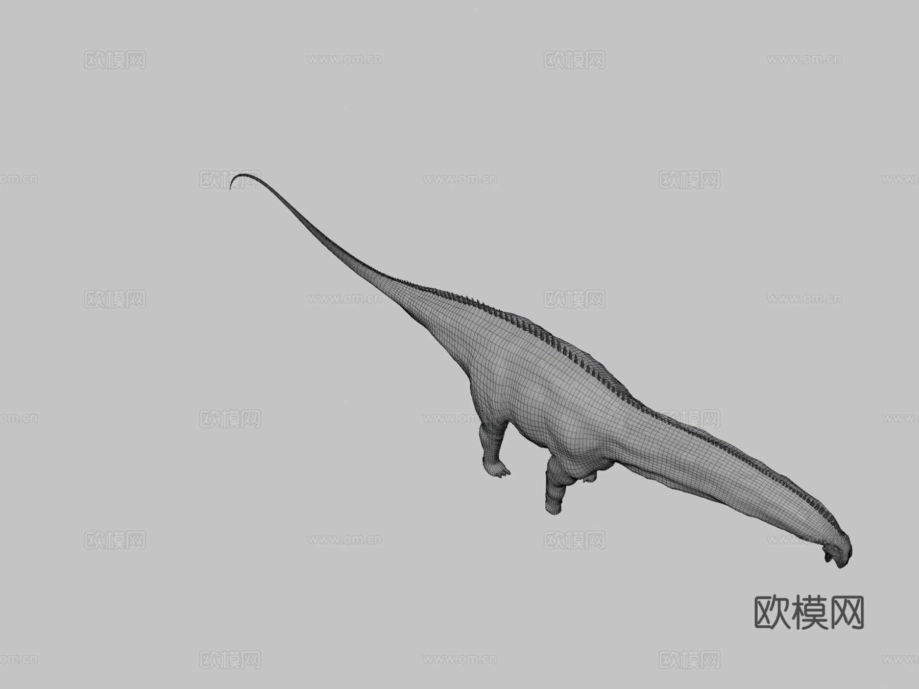 秀丽雷龙3d模型