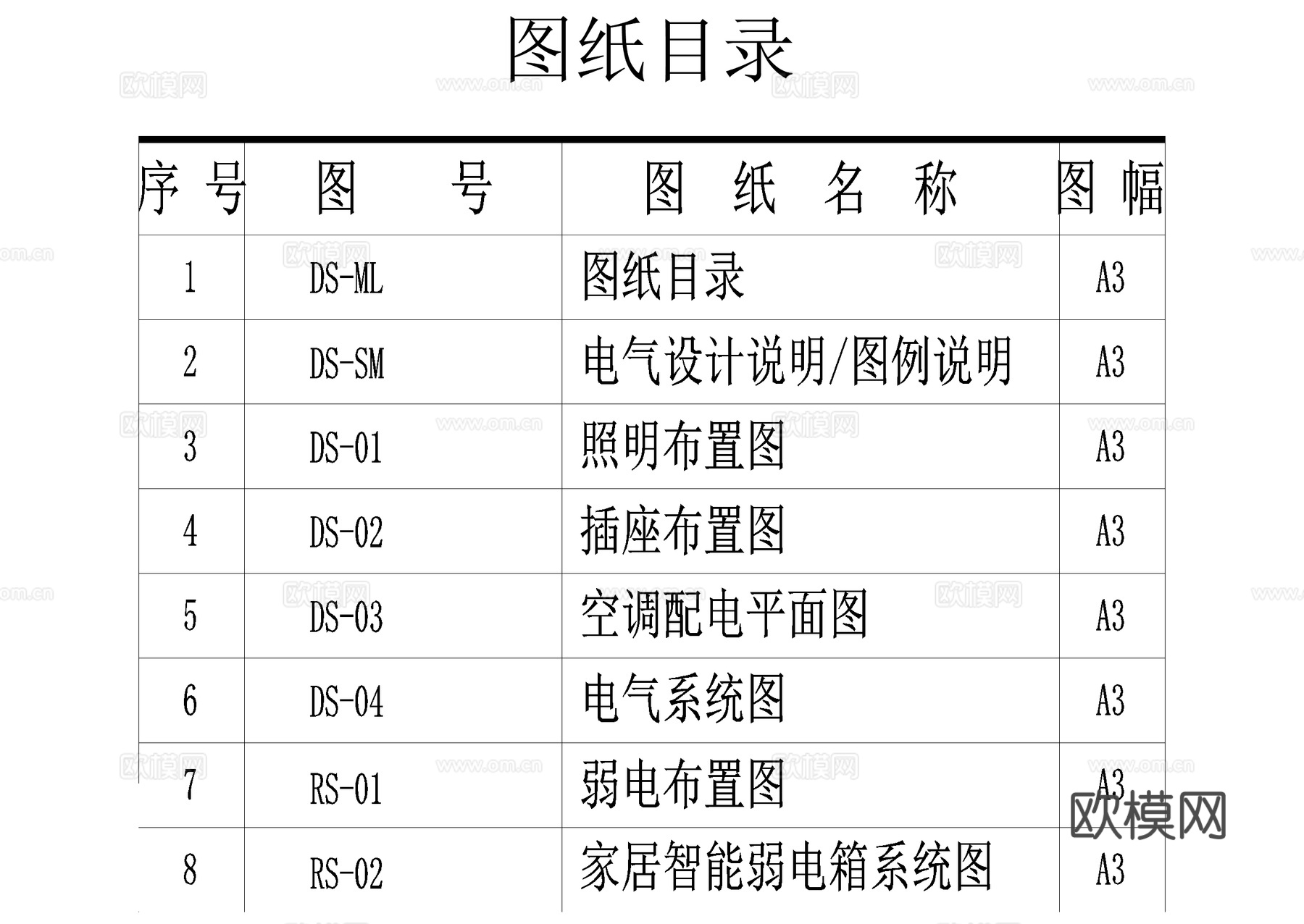 平层家装电气图弱电图系统图照明插座布置图空调配电平面图cad施工图下载（渲染图8）